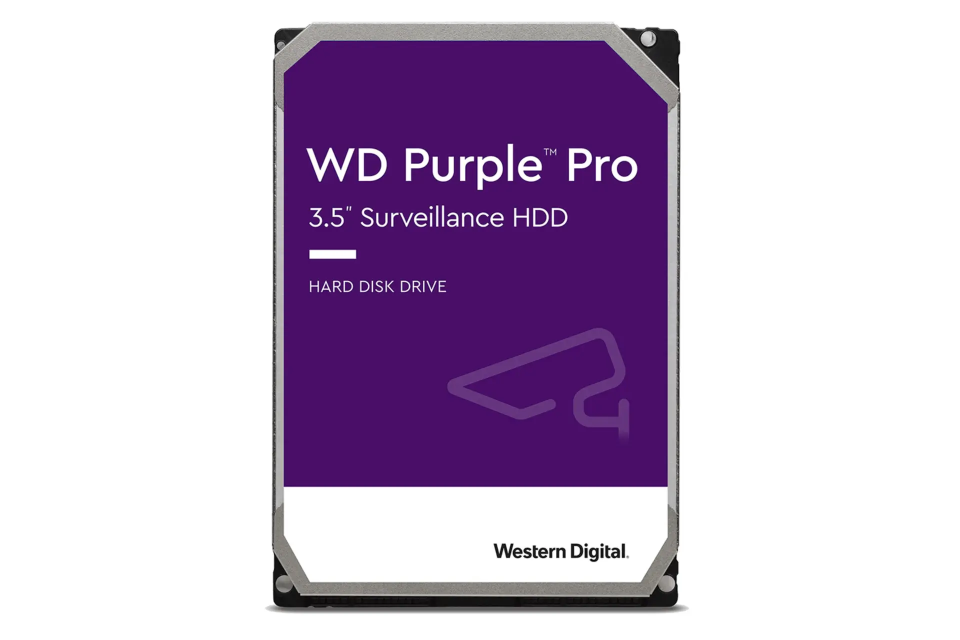 نمای روبرو هارد دیسک وسترن دیجیتال Purple Pro WD101PURP ظرفیت 10 ترابایت