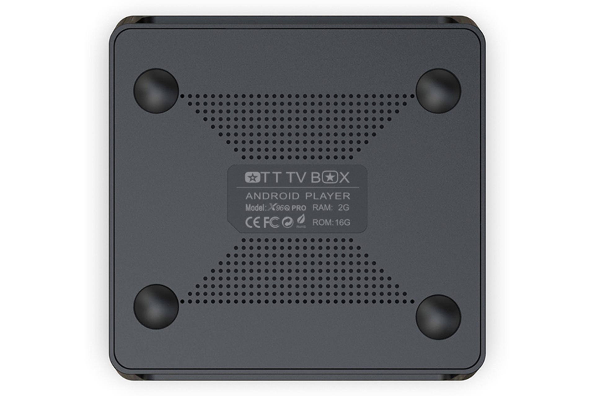 نمای پشت اندروید باکس ایکس 96 کیو پرو