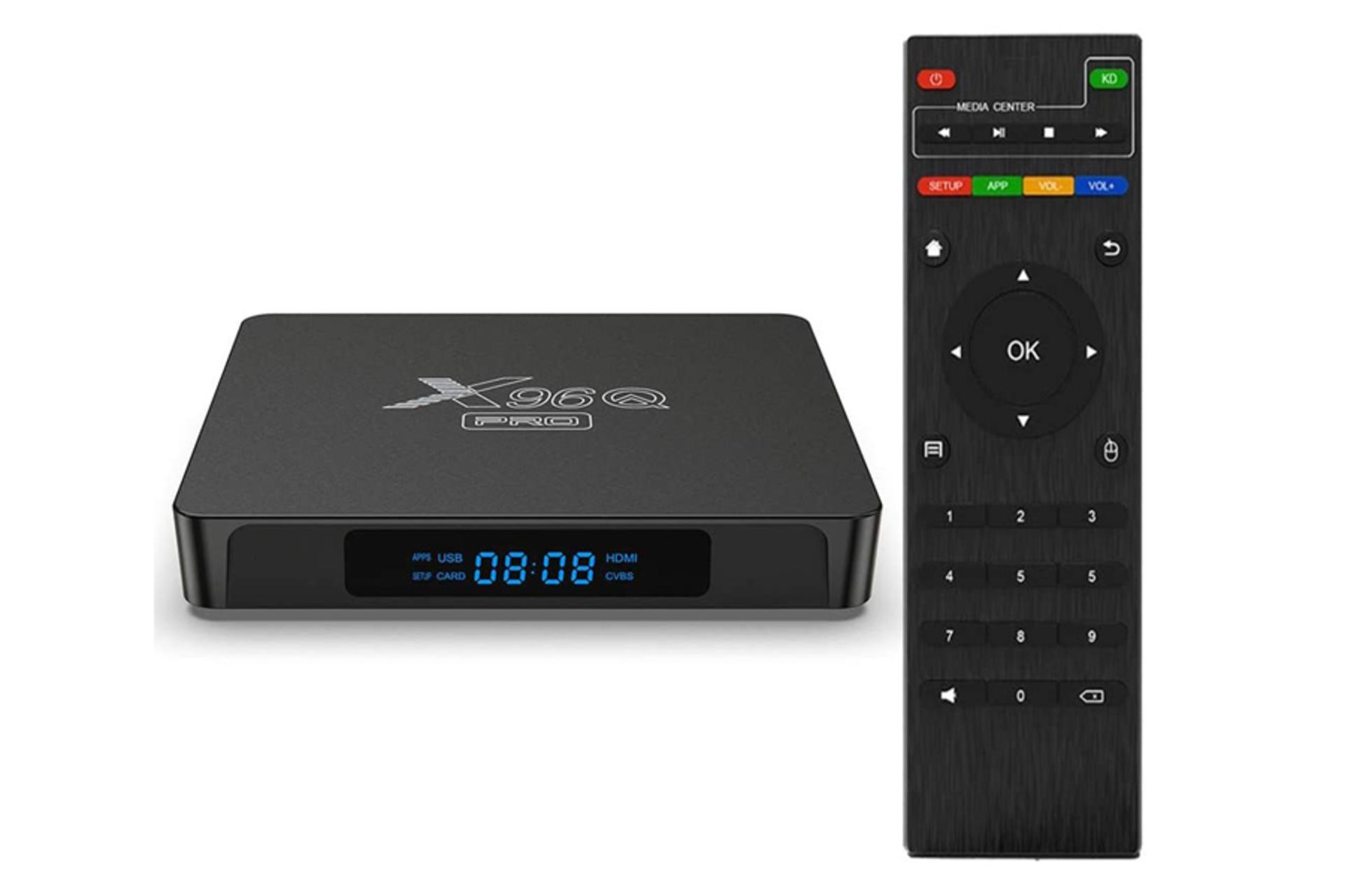 اندروید باکس ایکس 96 کیو پرو همراه ریموت کنترل