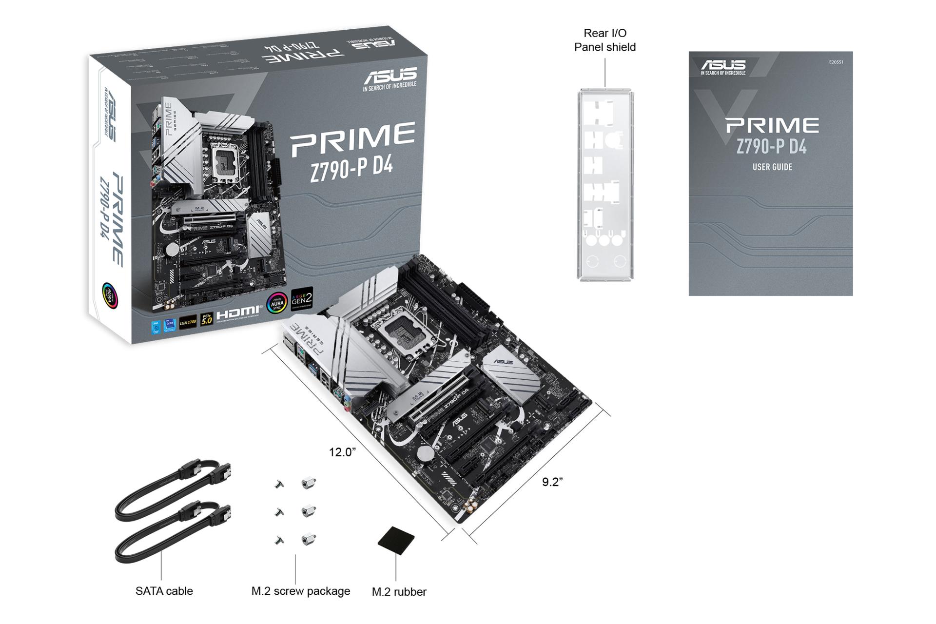 اقلام همراه مادربرد ایسوس ASUS PRIME Z790-P D4