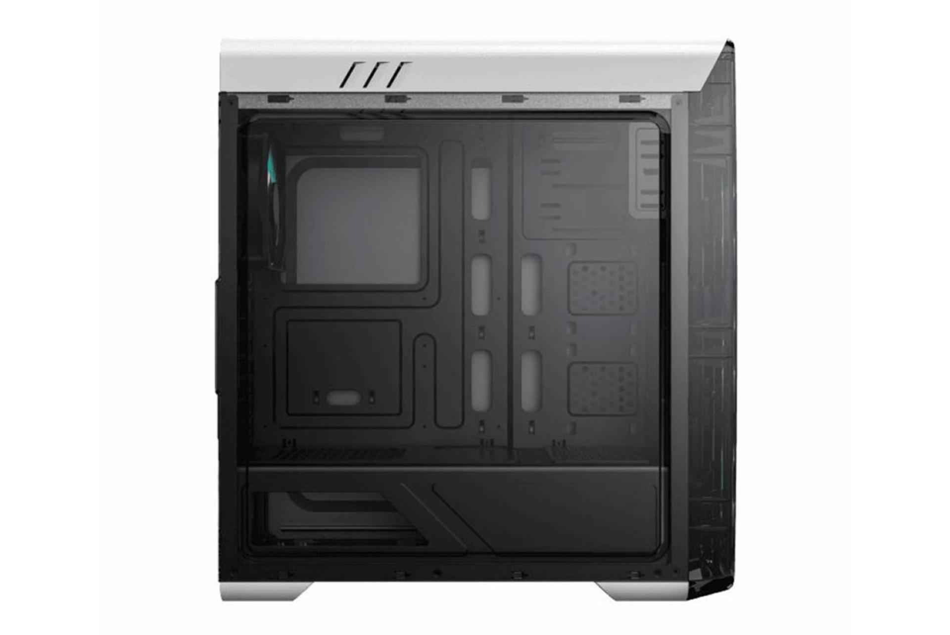 نمای درب شیشه ای سمت چپ کیس کامپیوتر گیم مکس MoonLight FRGB