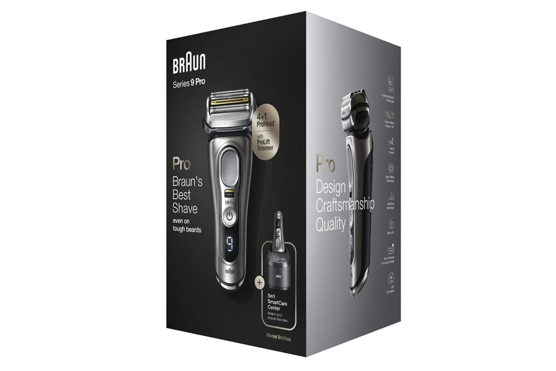 بسته بندی ماشین اصلاح و ریش تراش براون Braun 9465cc