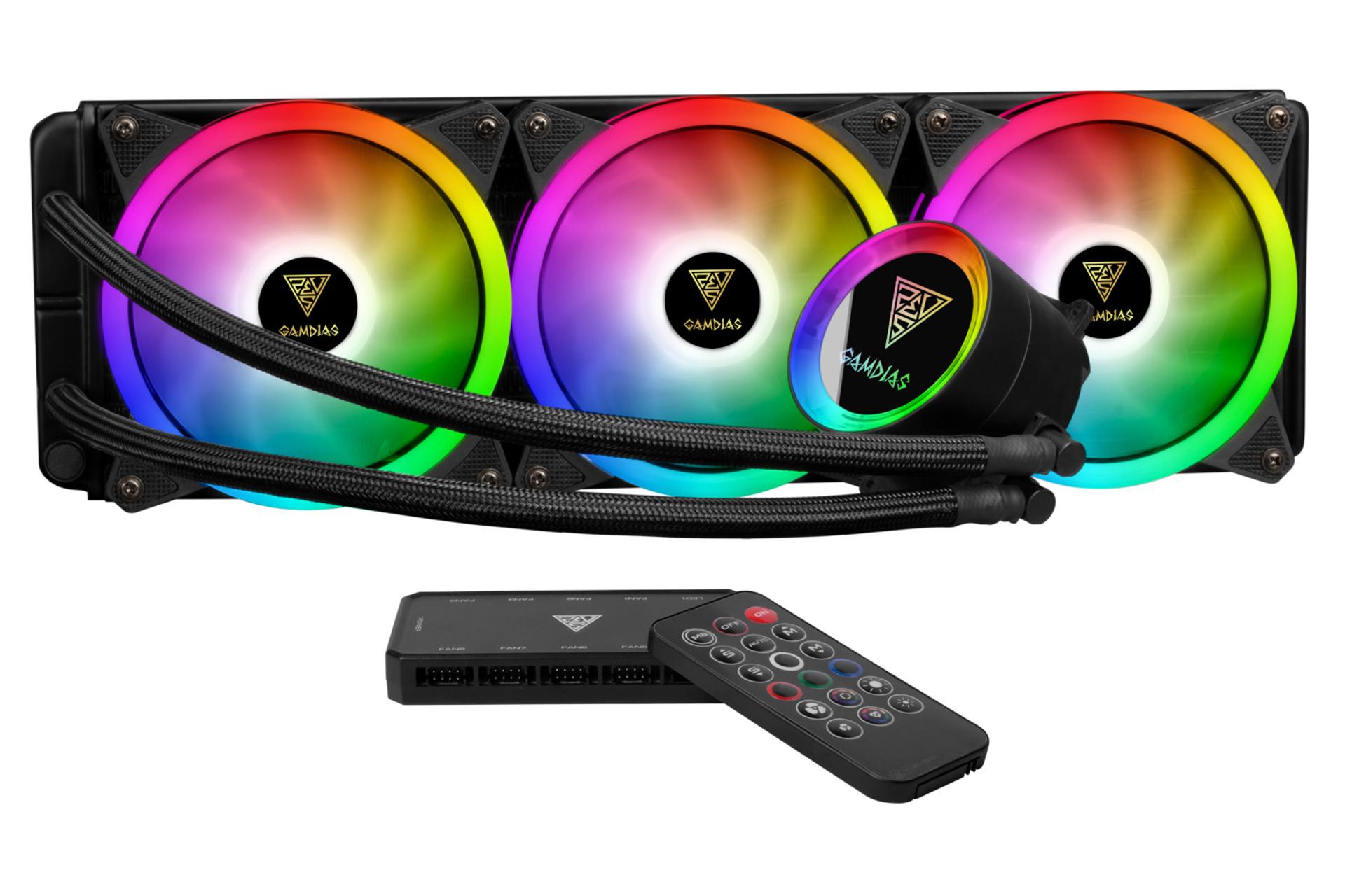 خنک کننده مایع گیم دیاس CHIONE P2-360R همراه هاب و ریموت کنترل