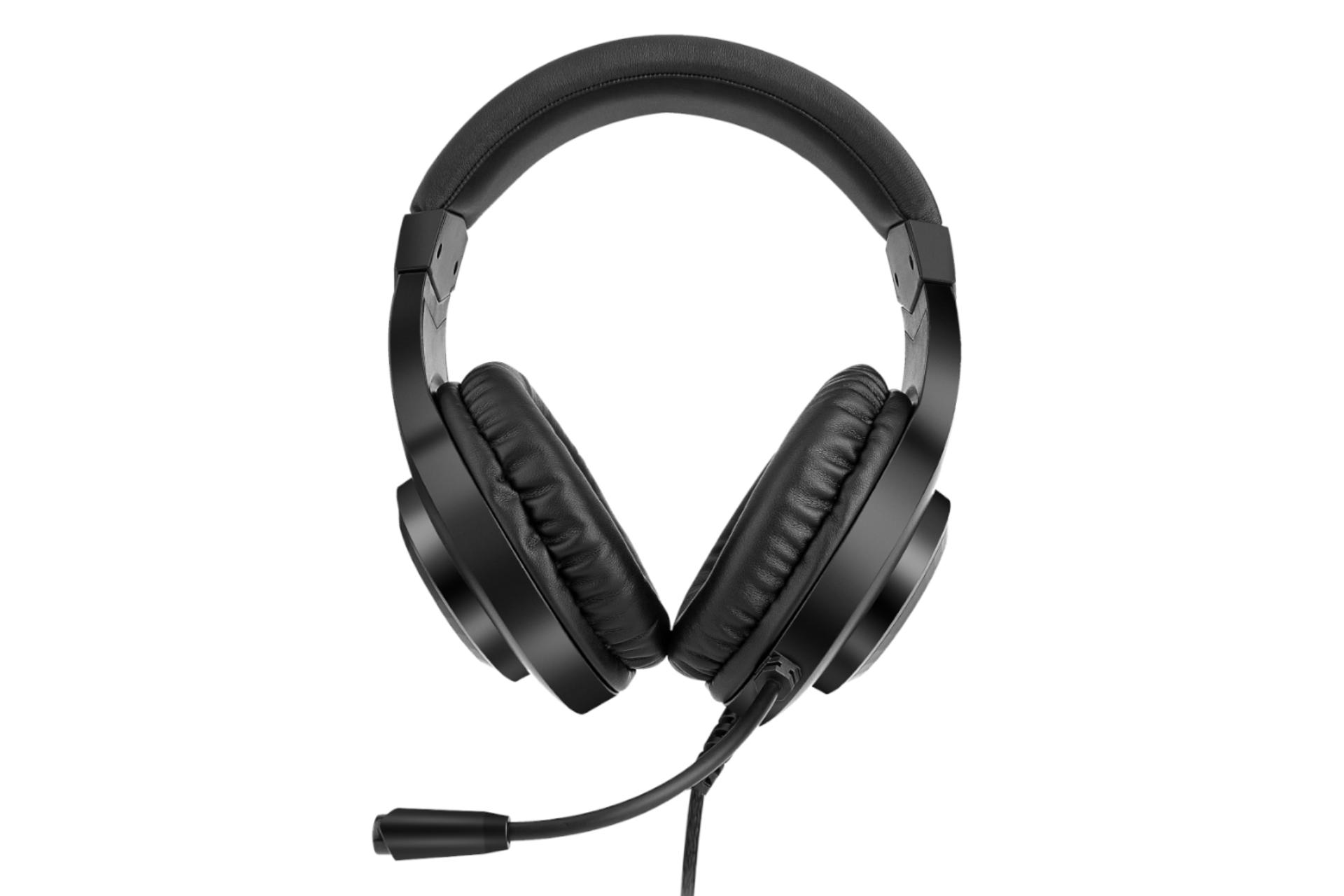 نمای روبرو هدست گیمینگ ردراگون Redragon Hylas H260 RGB مشکی