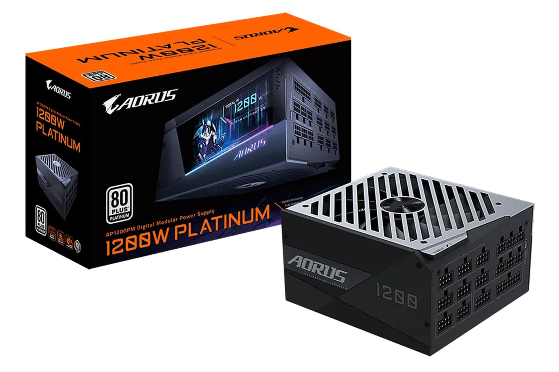 جعبه پاور کامپیوتر گیگابایت GIGABYTE AORUS GP-AP1200PM با توان 1200 وات