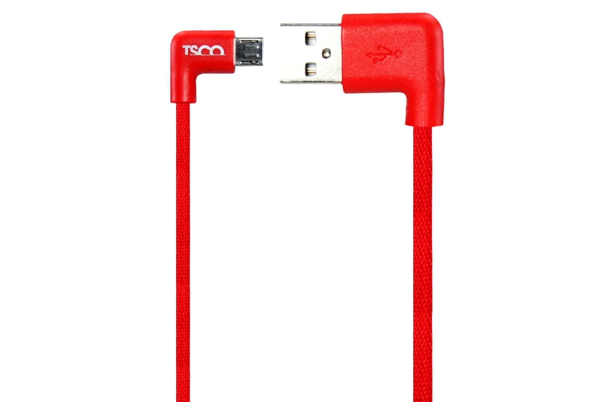 کابل شارژ USB تسکو USB به Micro-USB مدل TC 59N با طول 0.2 متر قرمز