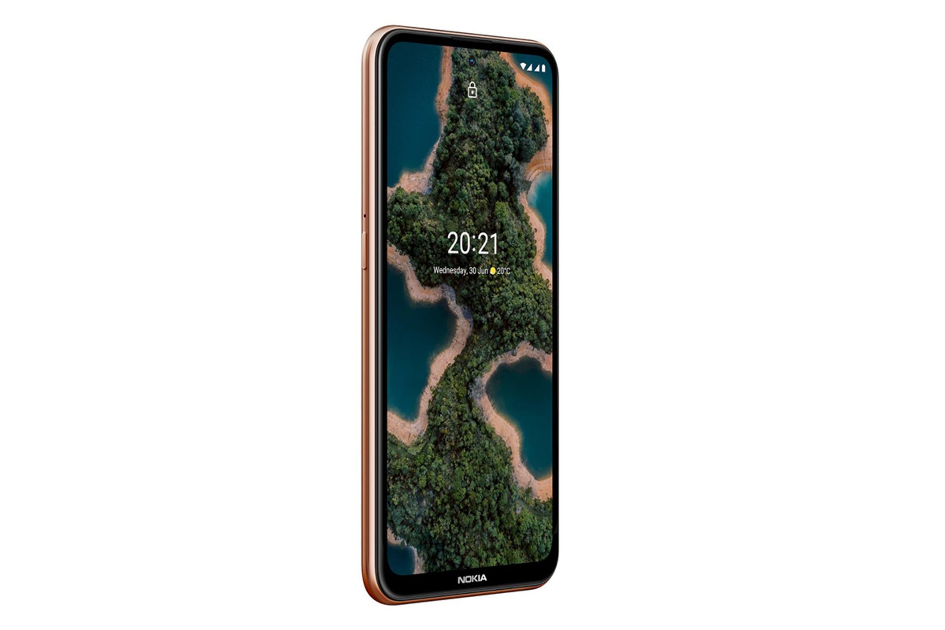 نمای نیمرخ چپ گوشی نوکیا ایکس 20 / Nokia X20