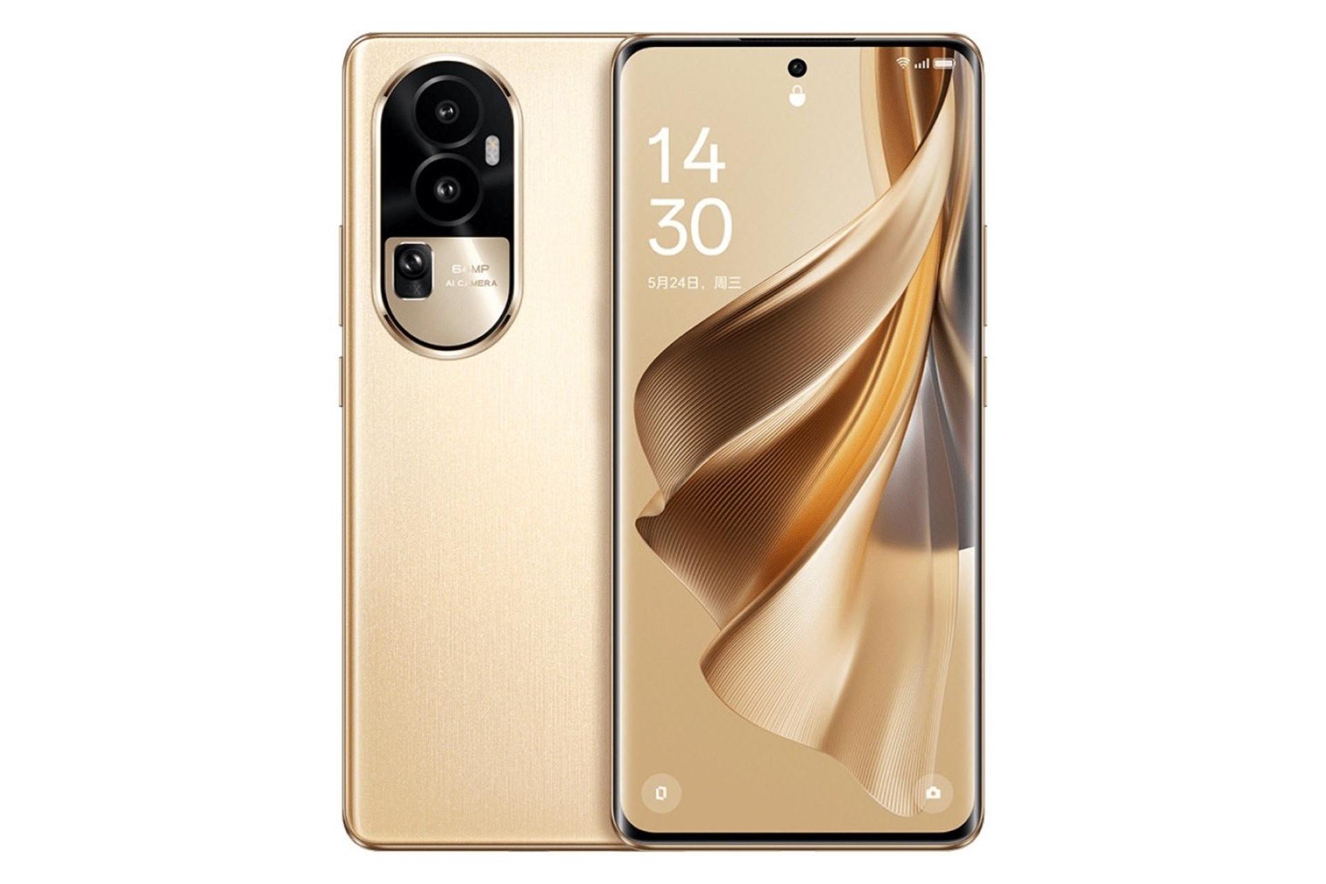 گوشی موبایل اوپو Oppo Reno10 طلایی