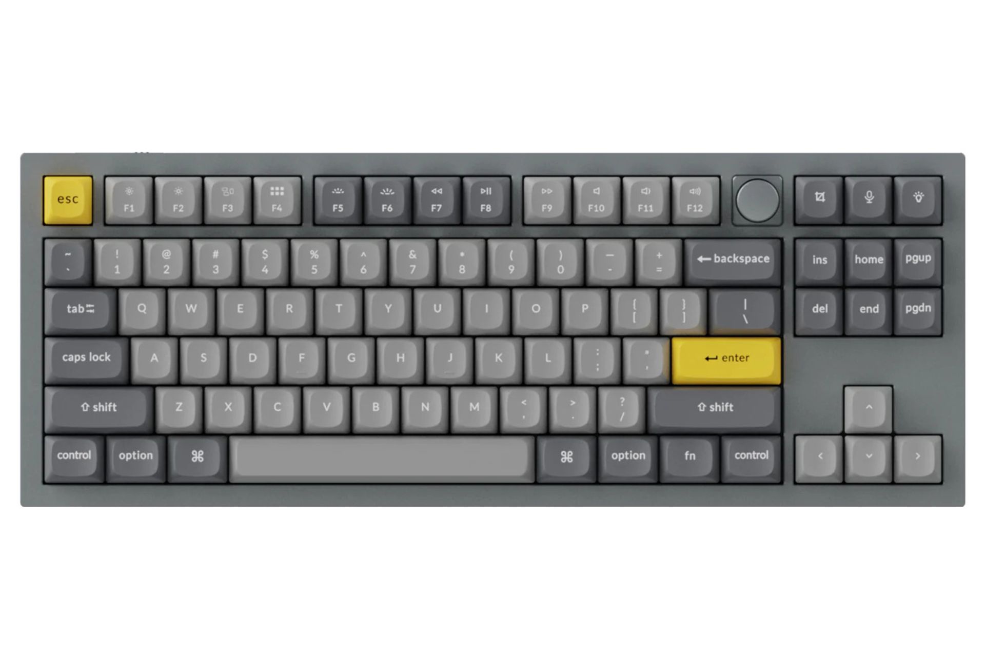 کیبورد کی کرون Keychron Q3 خاکستری