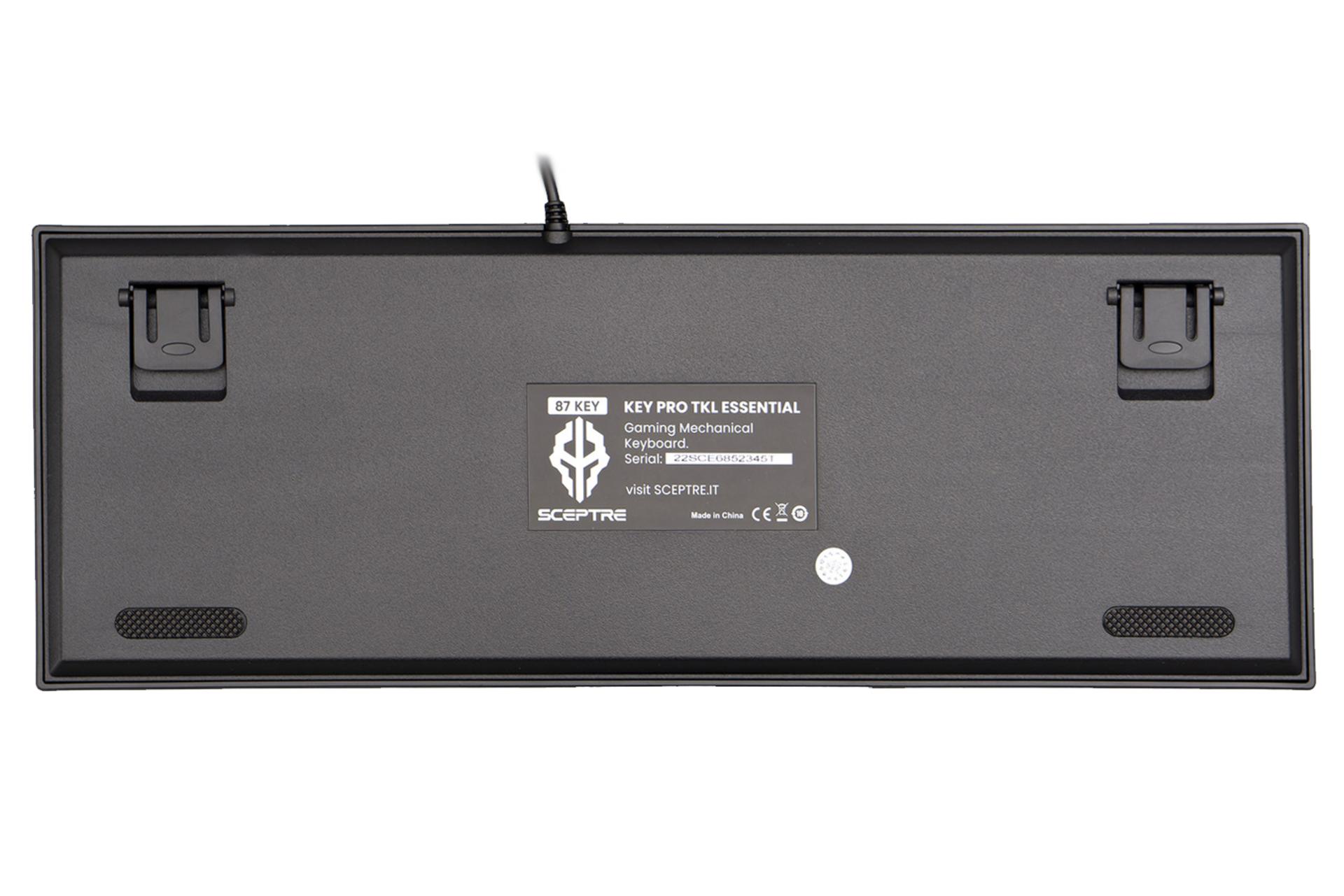 کیبورد اسکپتر Sceptre KA802 نمای پشت