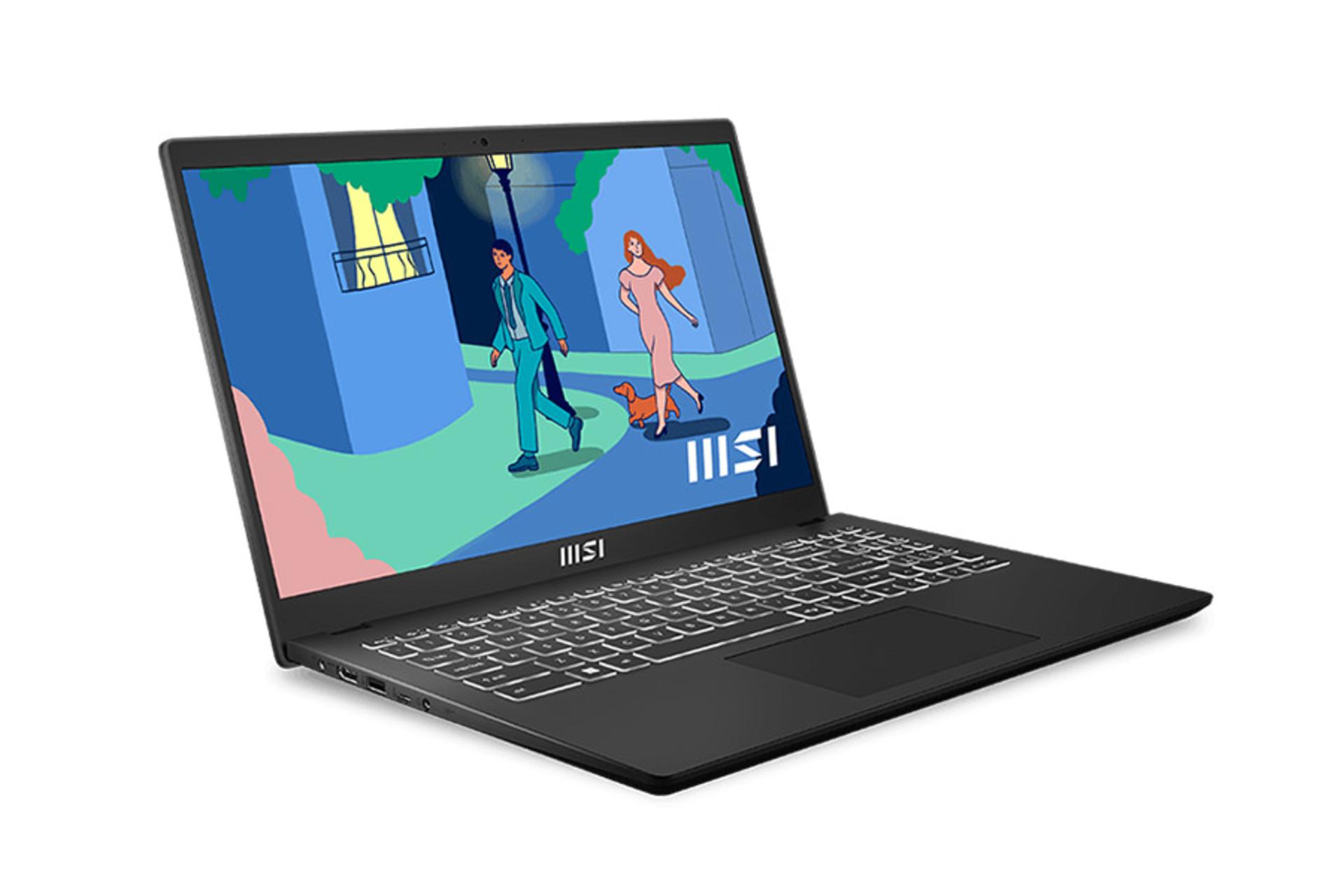 لپ تاپ ام اس آی MSI Modern 15 B7M نمای جلو