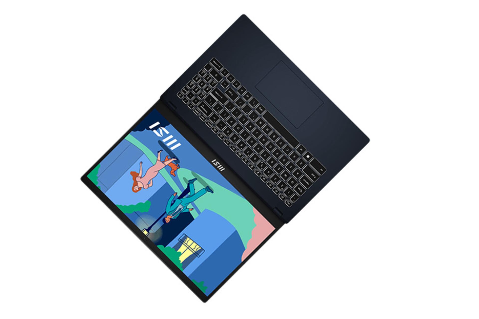 لپ تاپ ام اس آی MSI Modern 15 B7M نمای بالا