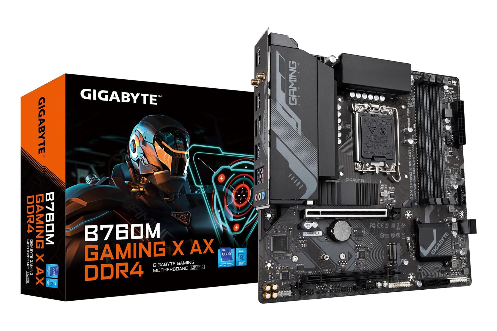 جعبه مادربرد گیگابایت GIGABYTE B760M GAMING X AX DDR4 (rev. 1.x)