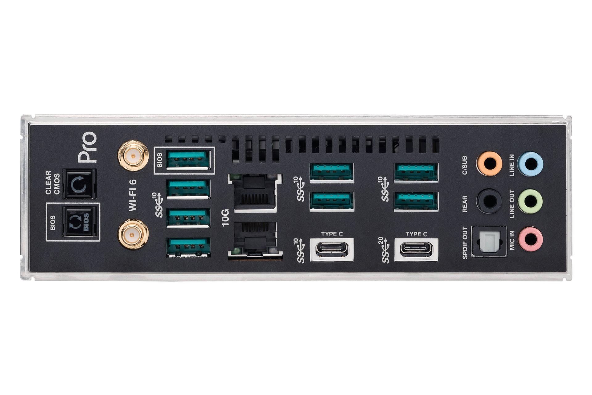 درگاه‌های مادربرد ایسوس ASUS Pro WS WRX80E-SAGE SE WIFI