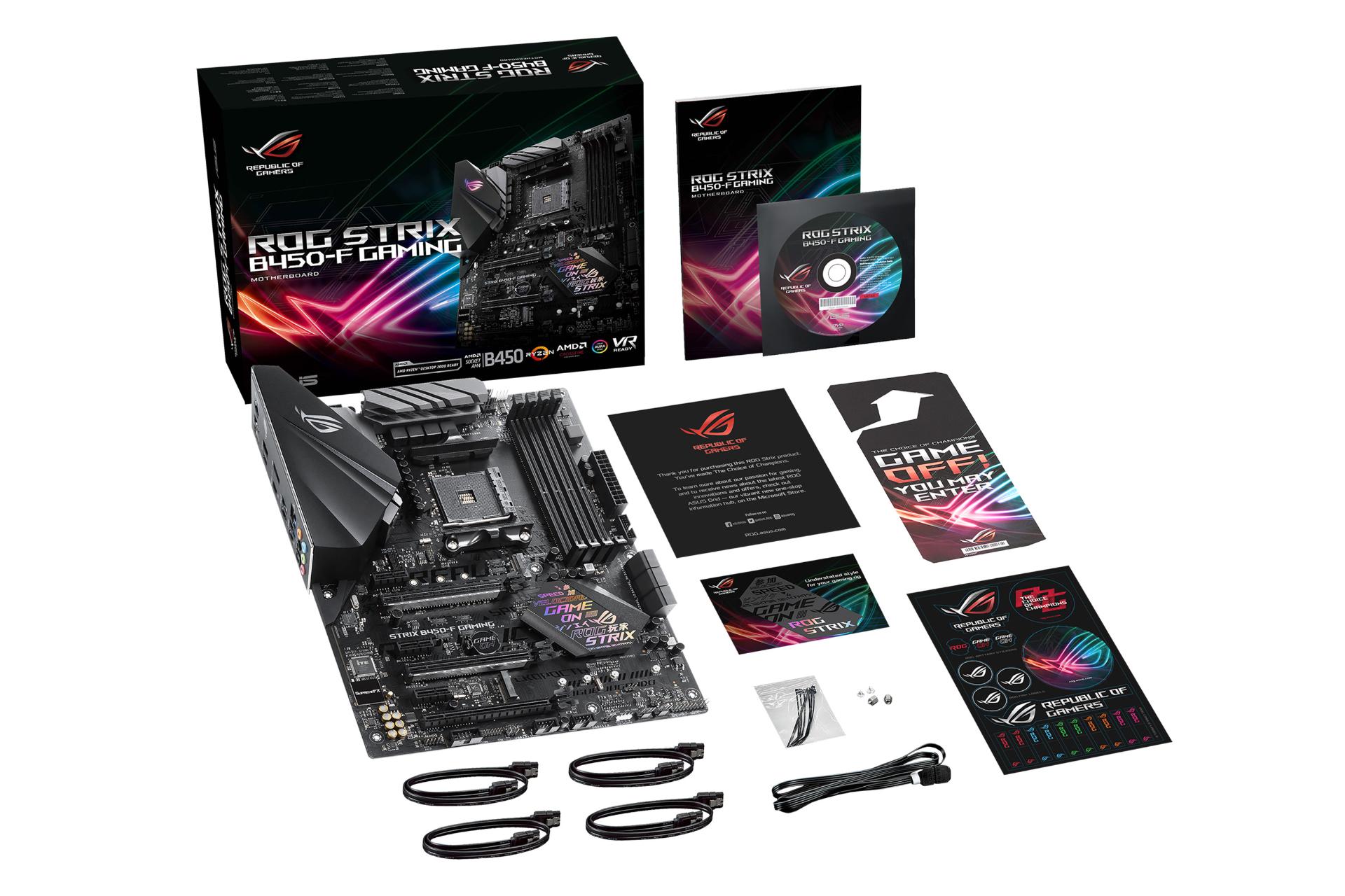 اقلام همراه مادربرد ایسوس ASUS ROG STRIX B450-F GAMING