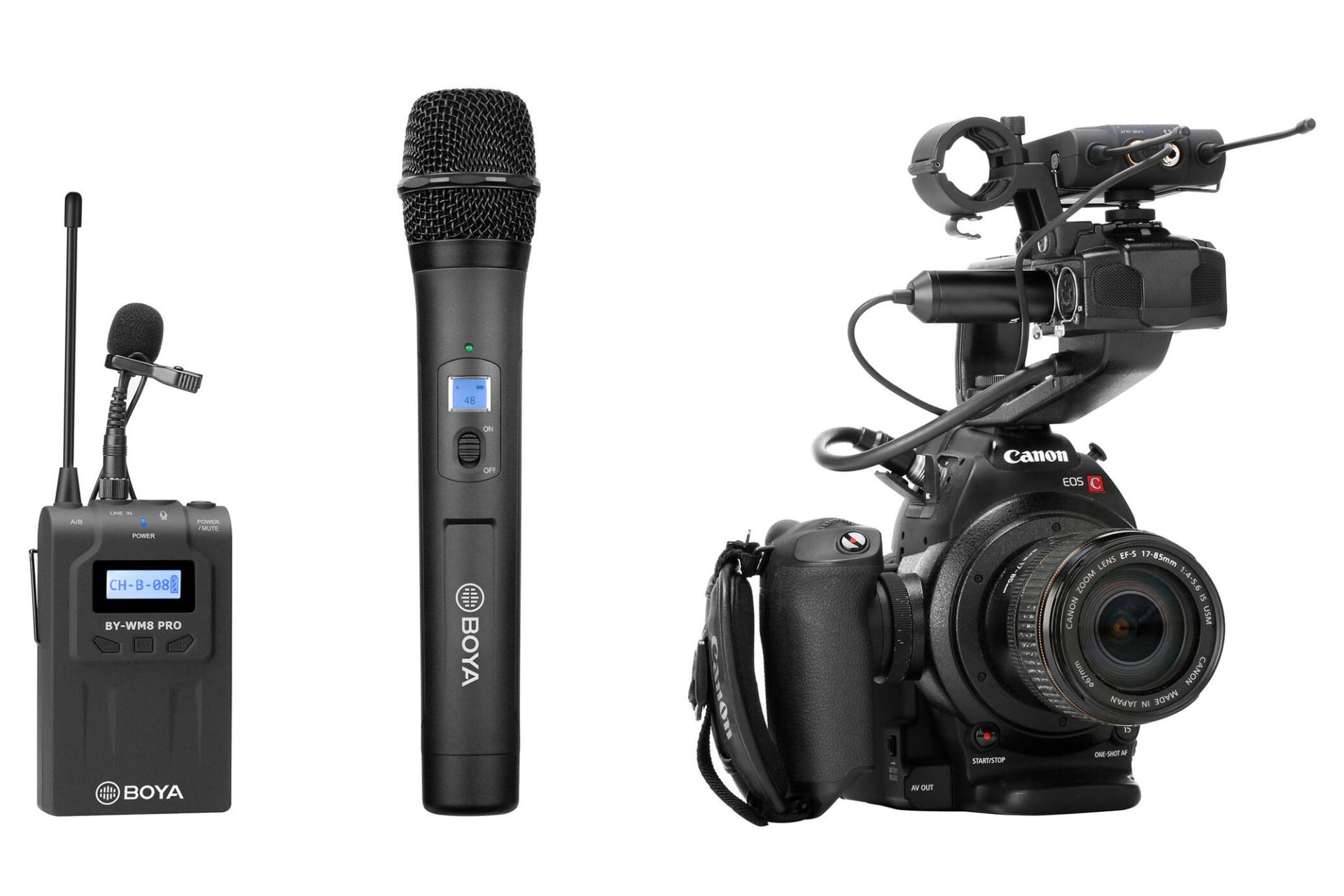 طراحی میکروفون بویا BOYA BY-WM8 PRO-K4