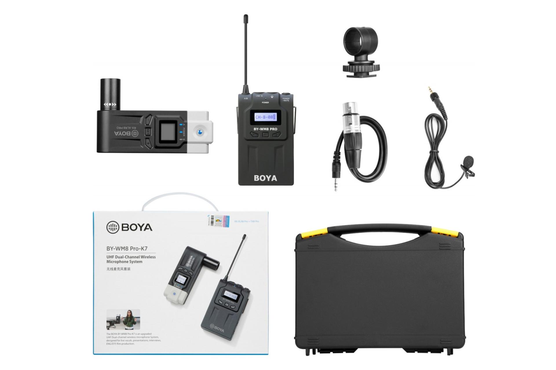 اقلام همراه میکروفون بویا BOYA BY-WM8 PRO-K7