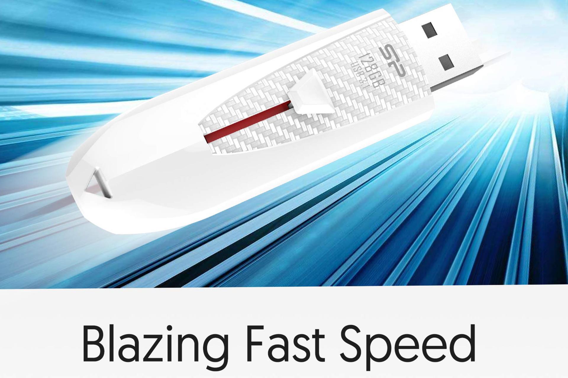 سرعت فلش مموری سیلیکون پاور مدل Blaze B25 ظرفیت 128 گیگابایت
