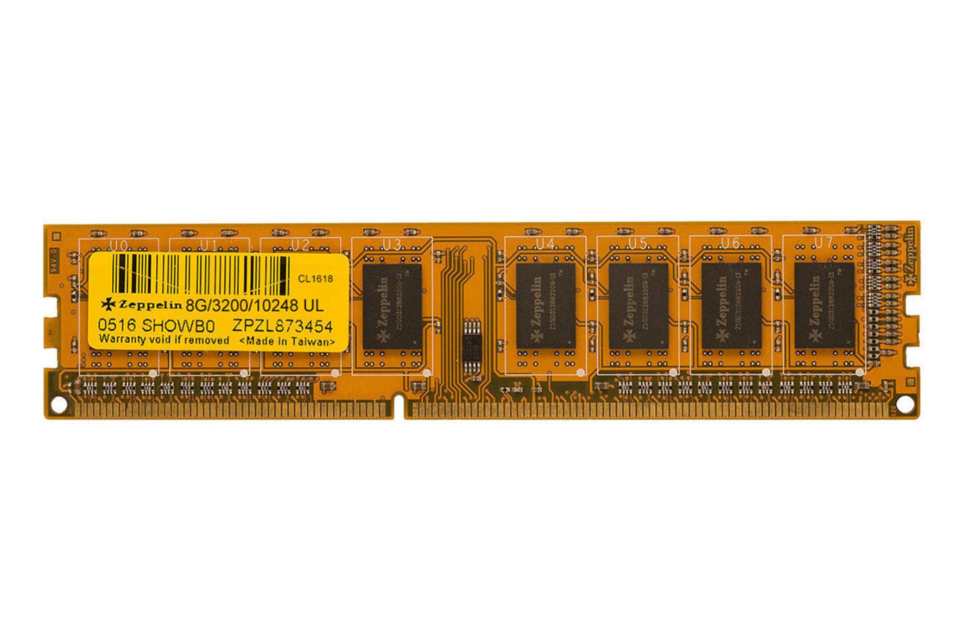 رم زپلین Zeppelin Desktop 8GB DDR4-3200 CL19