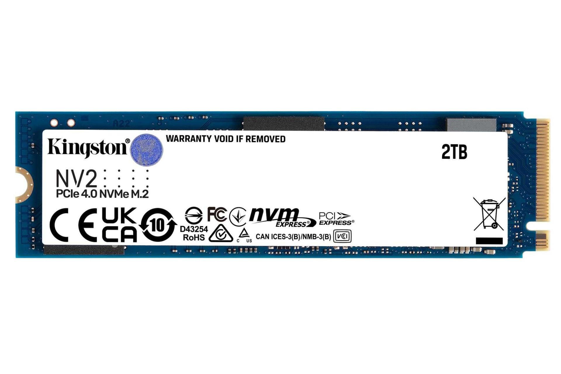 SSD کینگستون NV2 NVMe M.2 ظرفیت 2 ترابایت