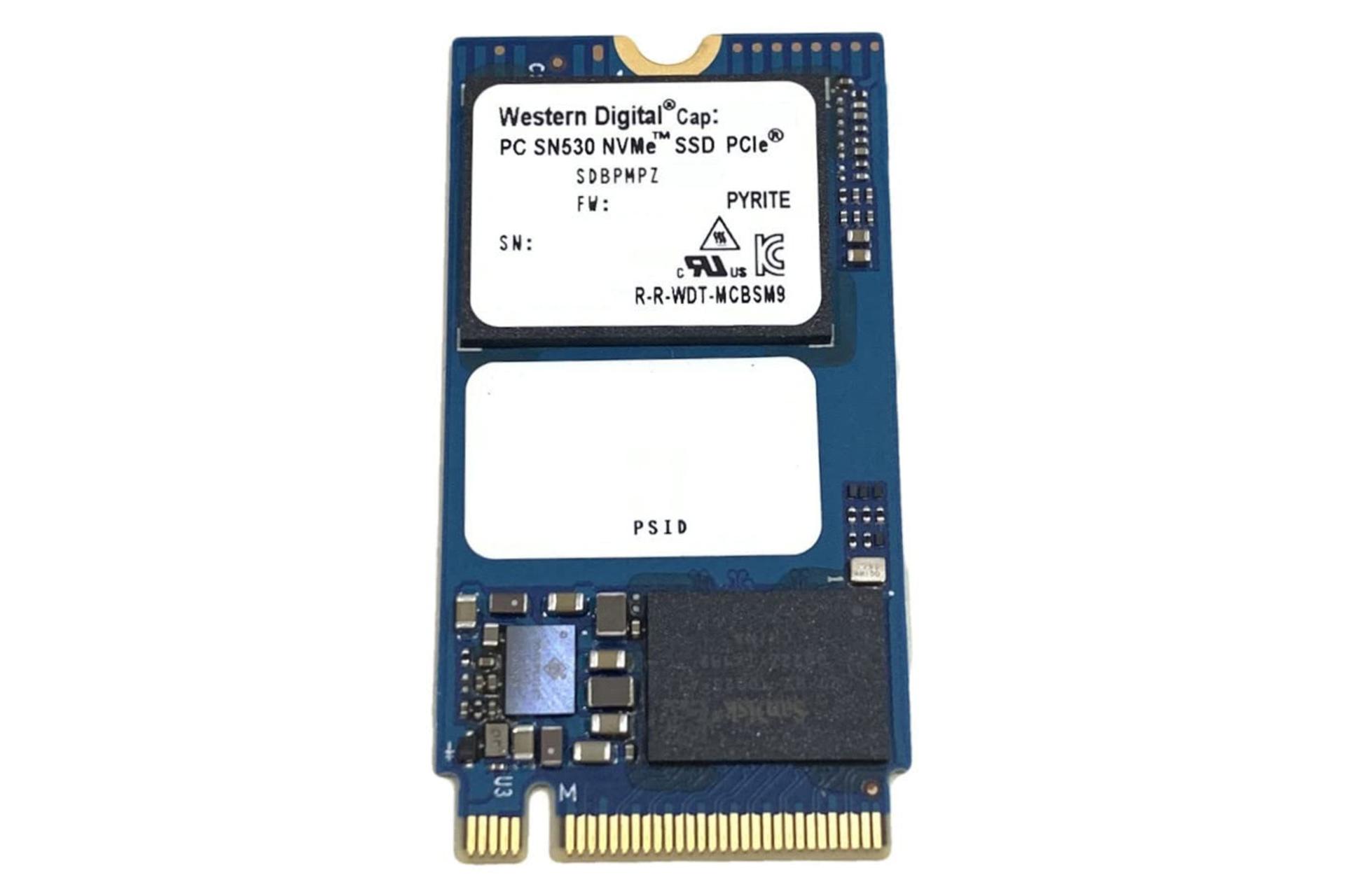 SSD وسترن دیجیتال PC SN530 SDBPMPZ-256G NVMe M.2 ظرفیت 256 گیگابایت