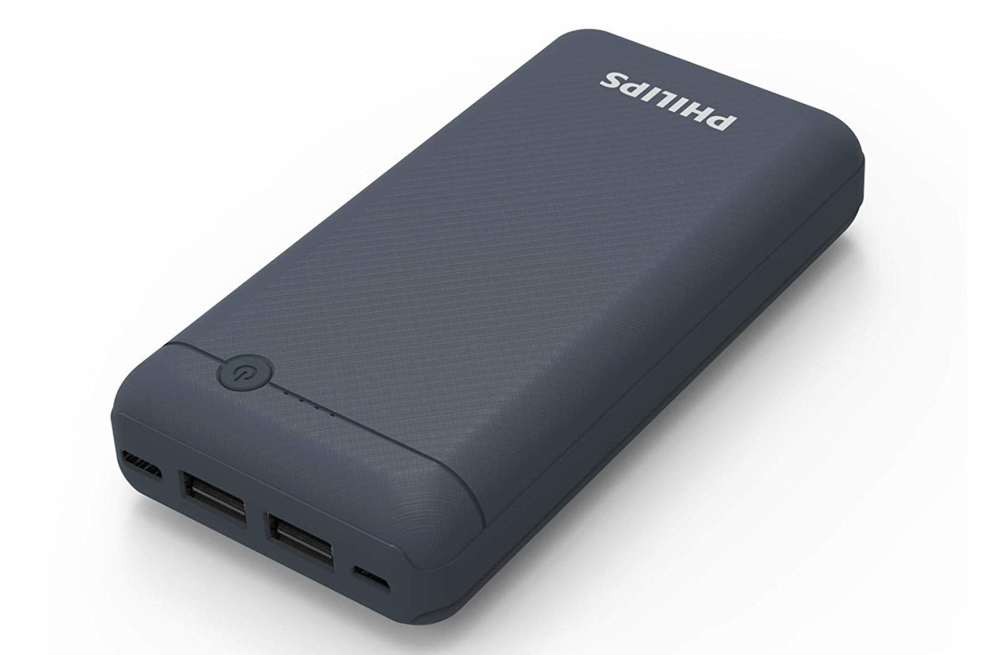 درگاه پاور بانک فیلیپس DLP1720CB با ظرفیت 20000 میلی‌آمپر ساعت Philips DLP1720CB 20000mAh آبی