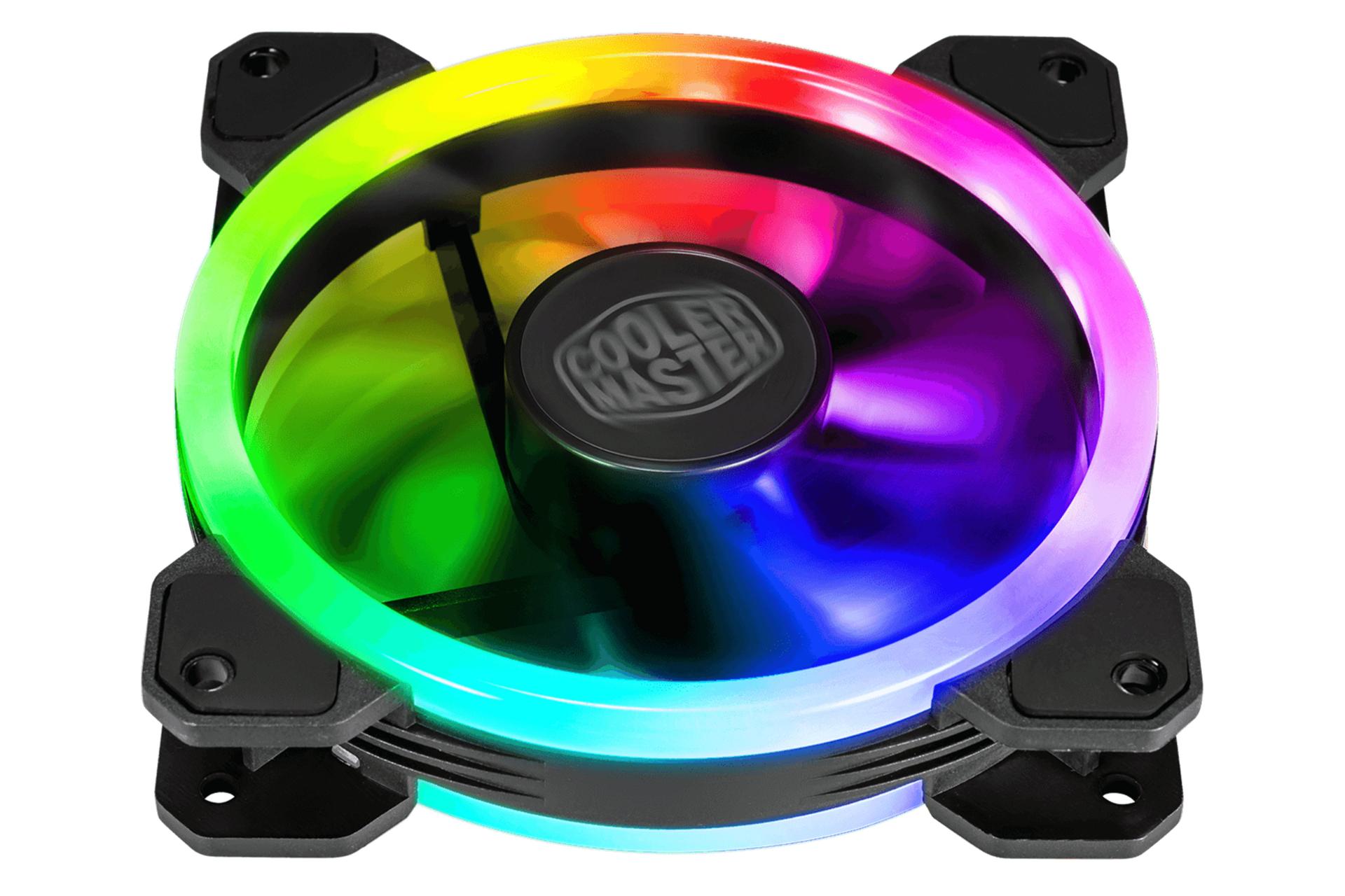 نمای پایین فن کیس کولر مستر MASTERFAN MF120 S2