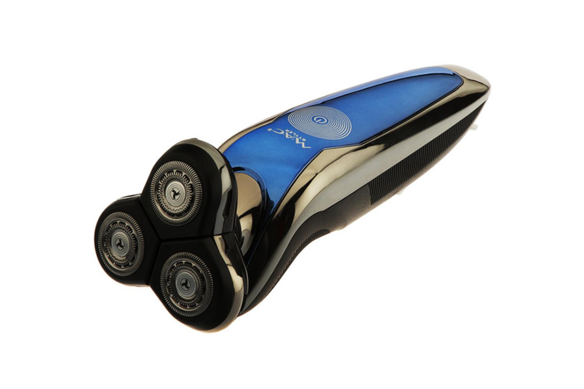 ماشین اصلاح و ریش تراش مک استایلر MAC STYLER MC-8817	آبی