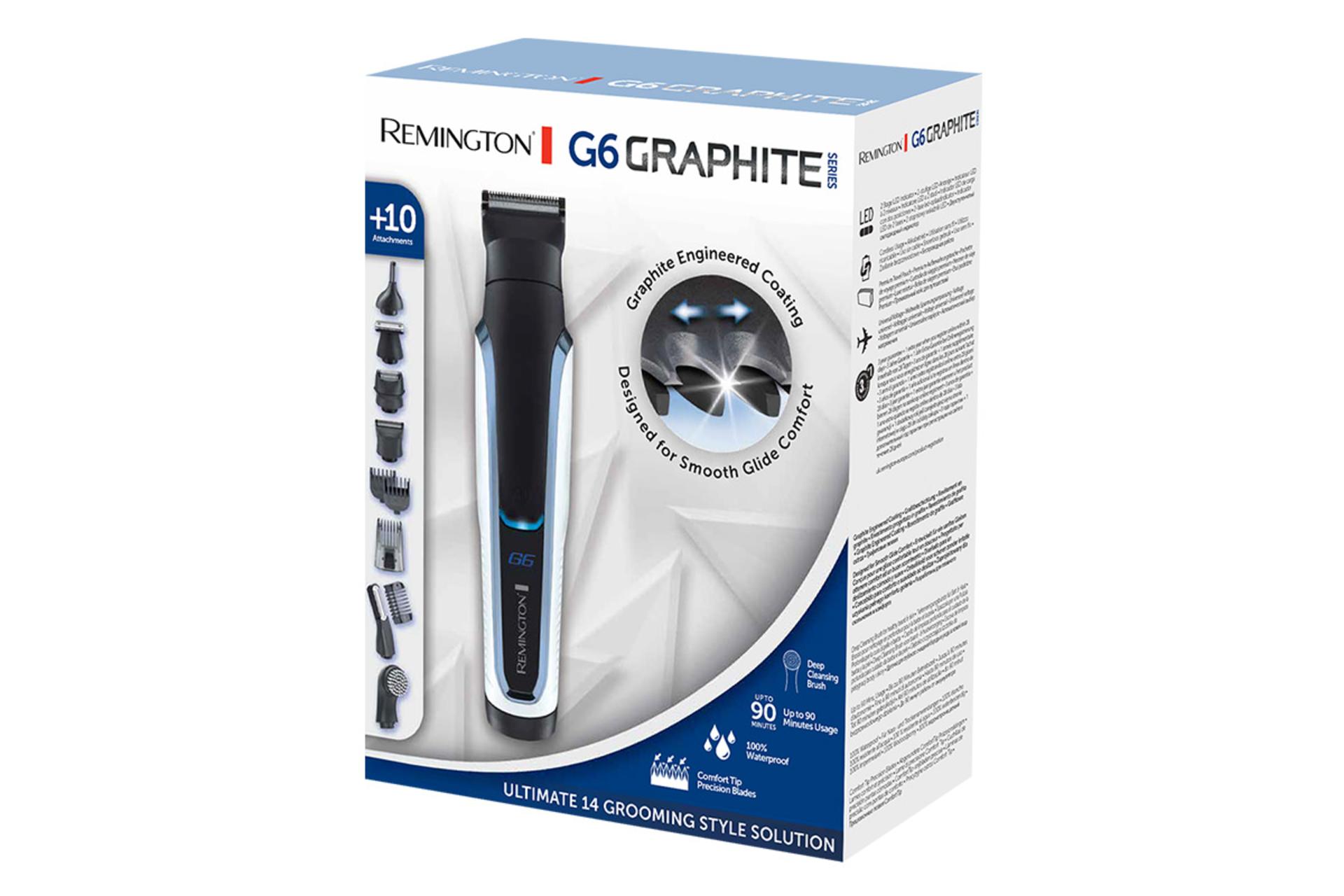 بسته بندی ماشین اصلاح و ریش تراش رمینگتون Remington G6 Graphite PG6000