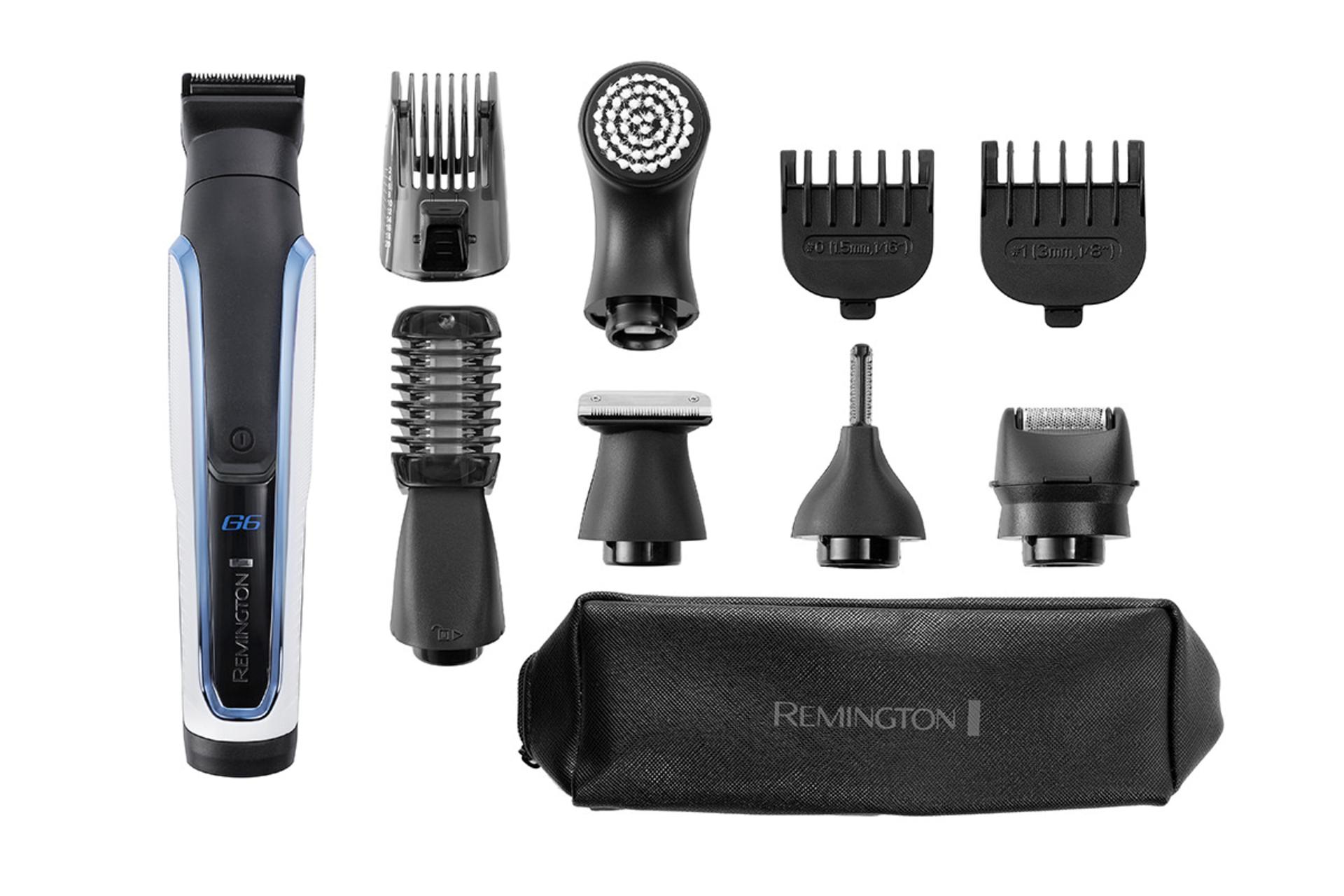 لوازم همراه بسته بندی ماشین اصلاح و ریش تراش رمینگتون Remington G6 Graphite PG6000