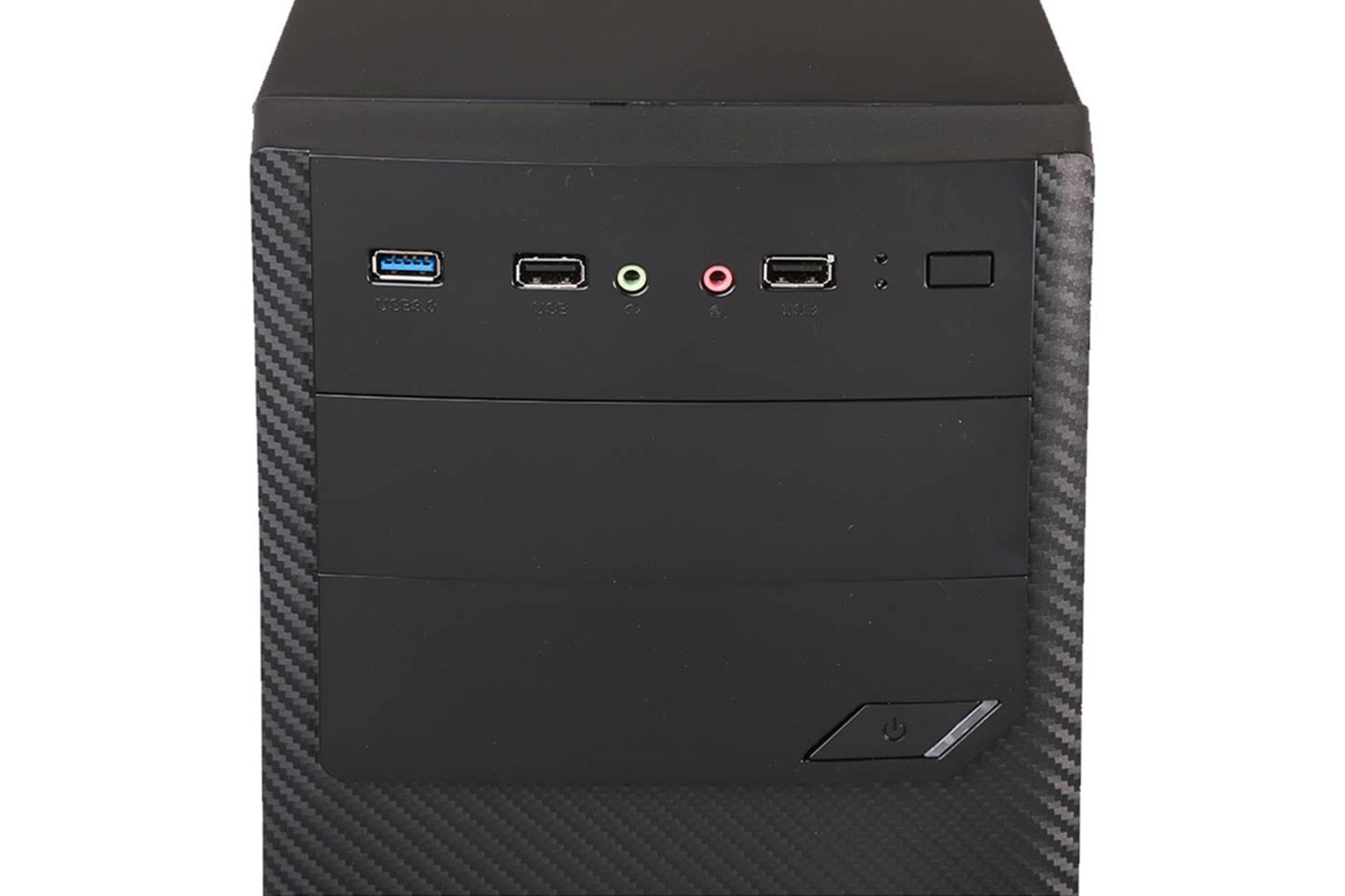 نمای پورت های جلوی کیس کامپیوتر سادیتا مدل الوند