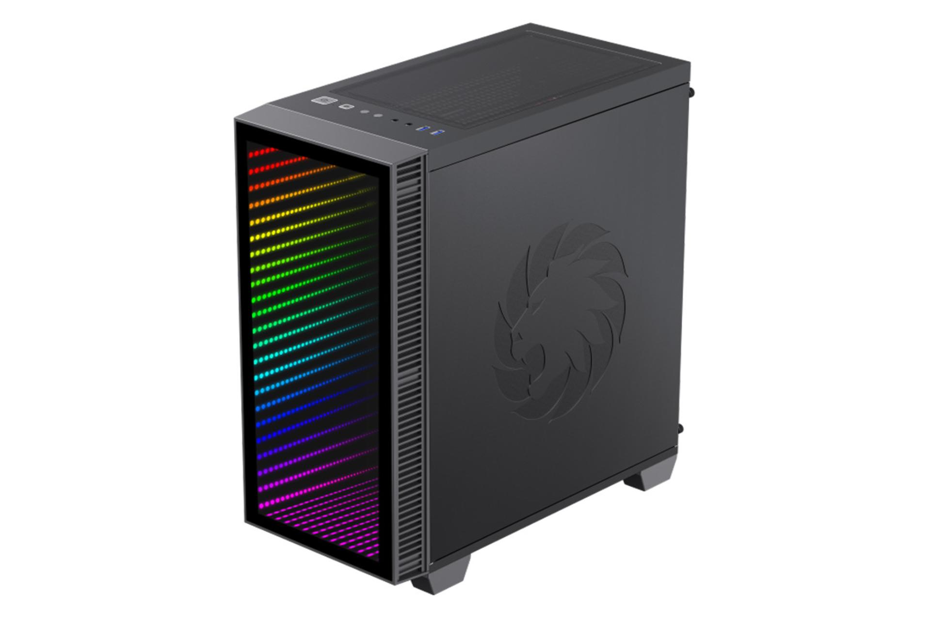 نمای راست کیس کامپیوتر گیم مکس MINI Abyss H608