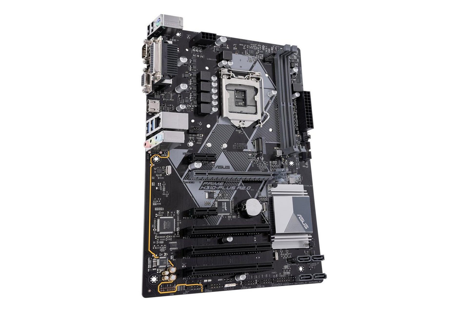 مادربرد ایسوس PRIME H310-PLUS R2.0 نمای جانبی