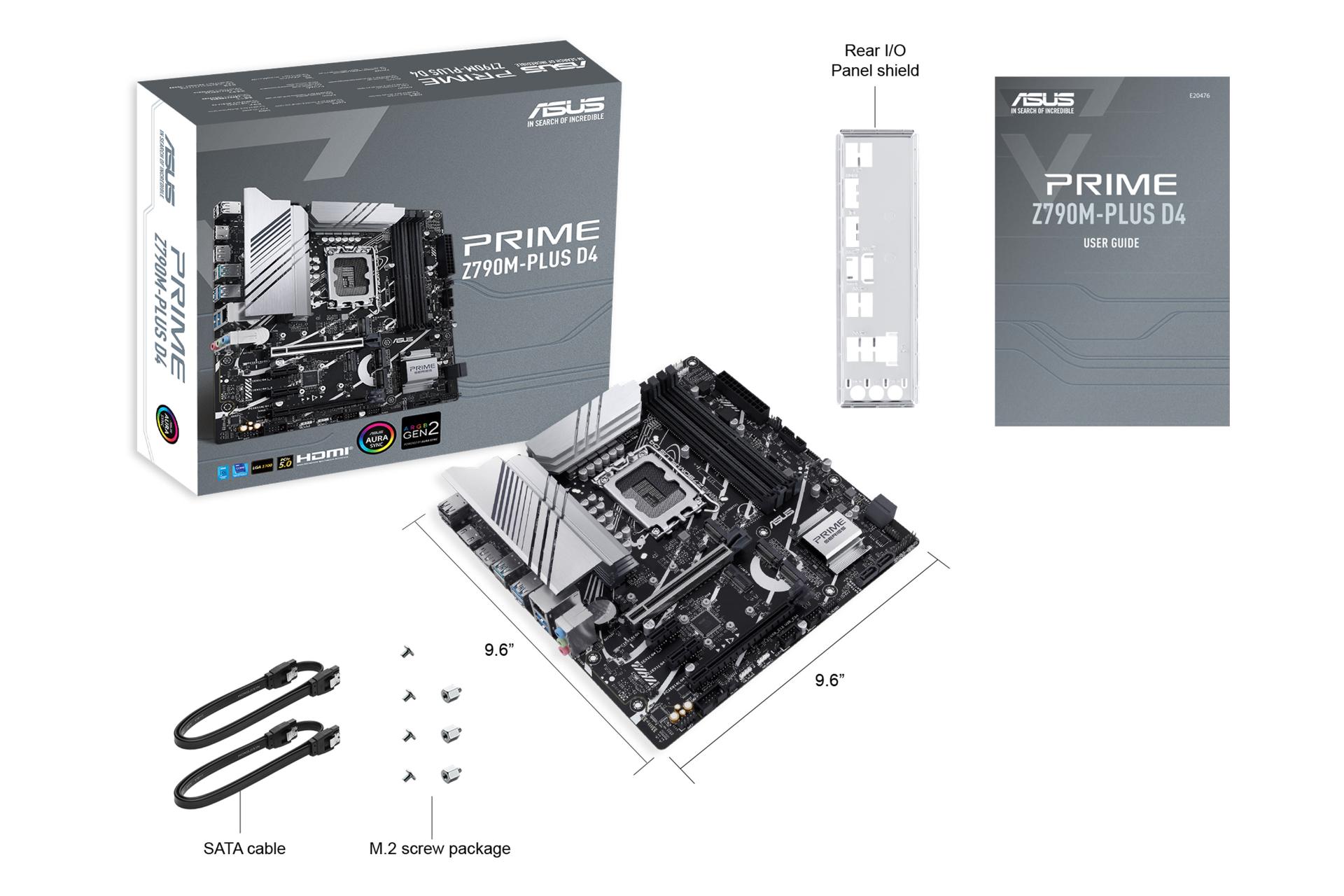 اقلام همراه مادربرد ایسوس ASUS PRIME Z790M-PLUS D4