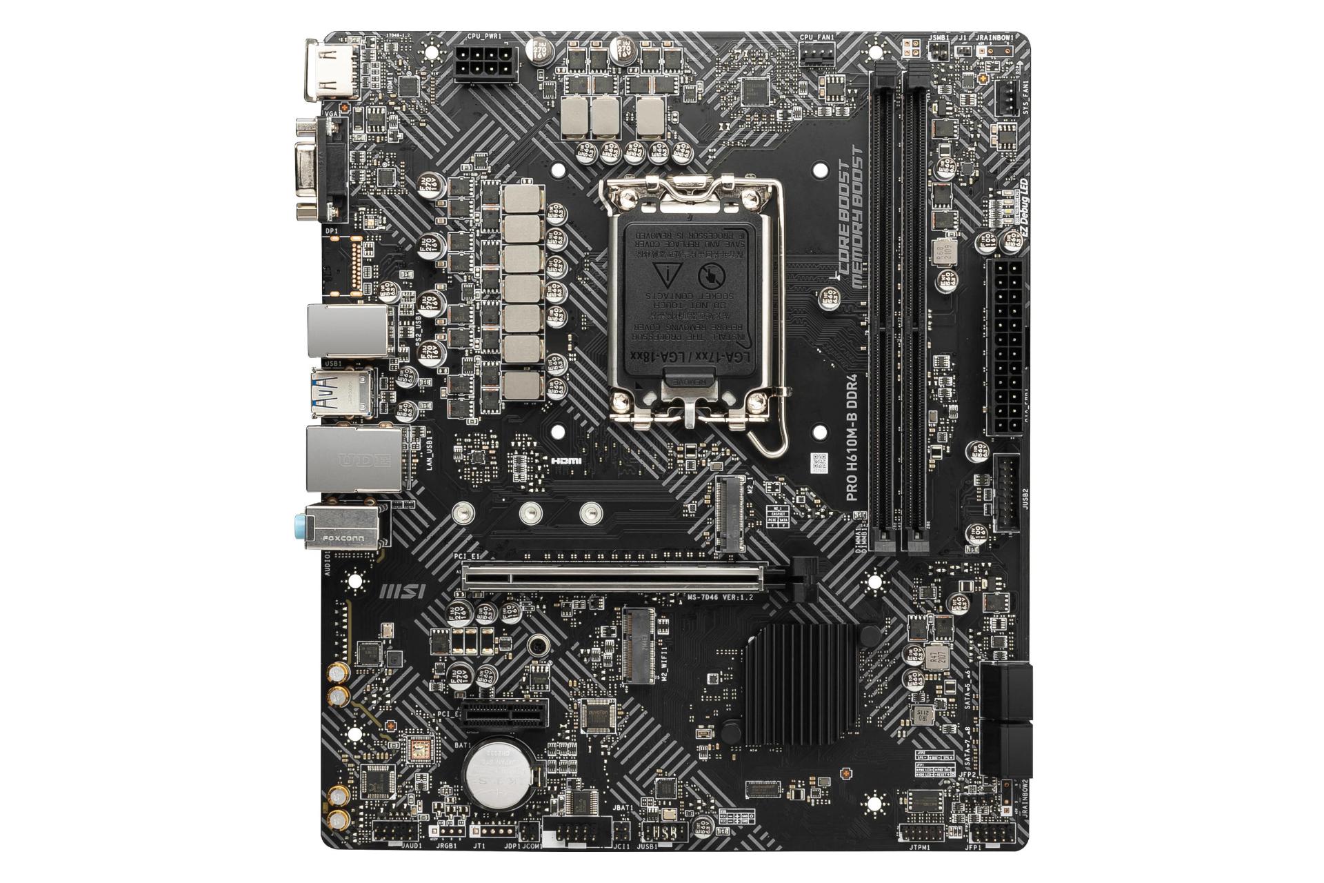 مادربرد ام اس آی MSI PRO H610M-B DDR4