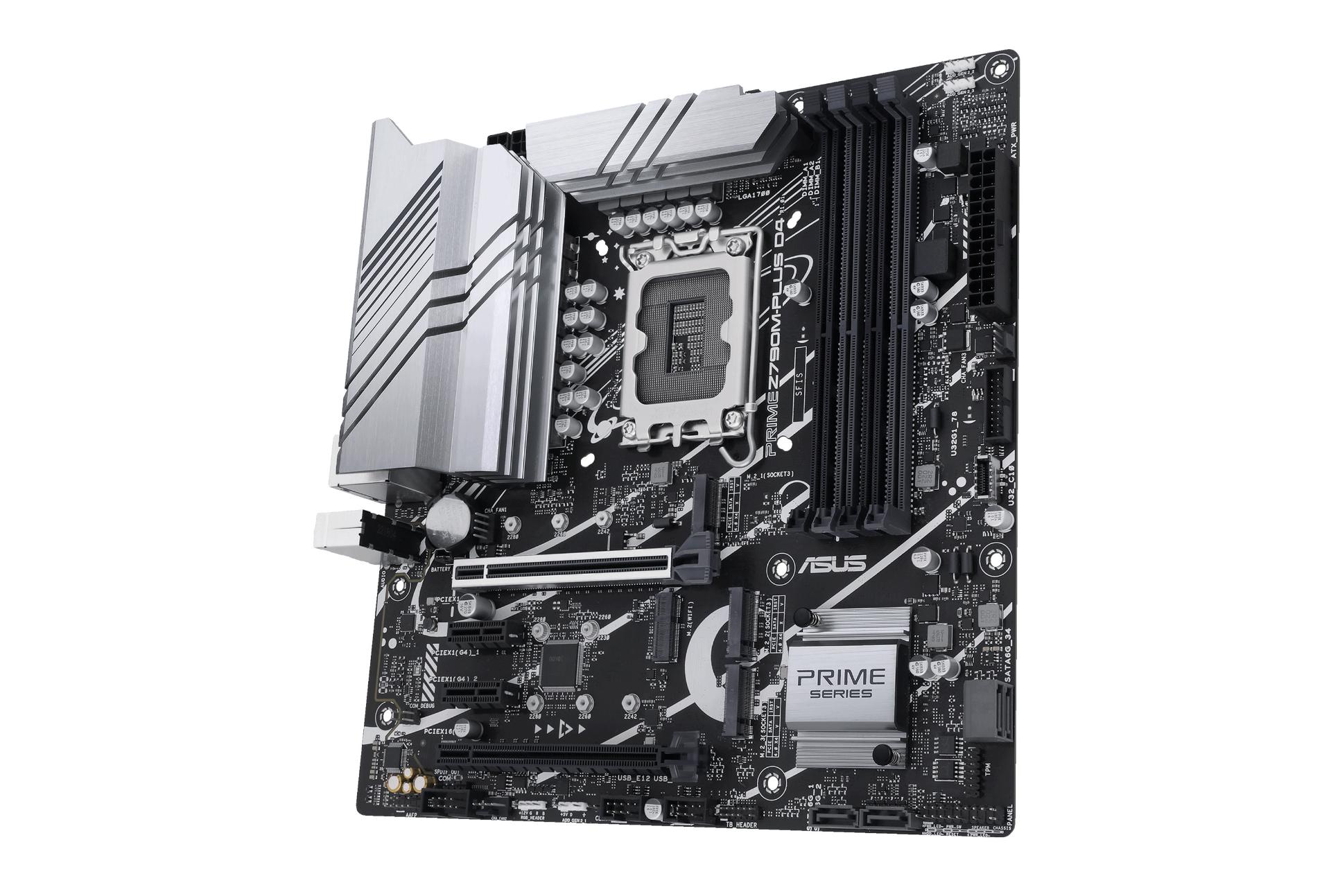 نمای کناری مادربرد ایسوس ASUS PRIME Z790M-PLUS D4