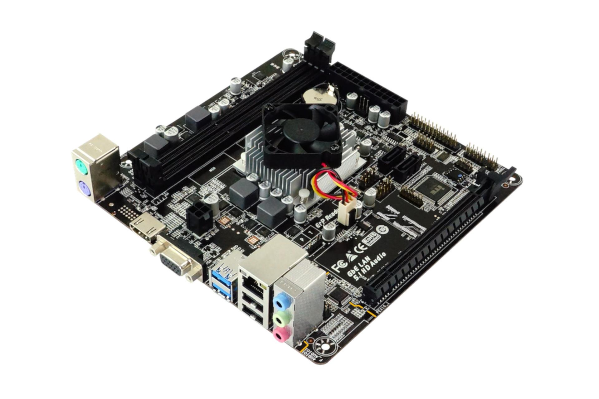 نمای جانبی مادربرد بایواستار Biostar A68N-5600E