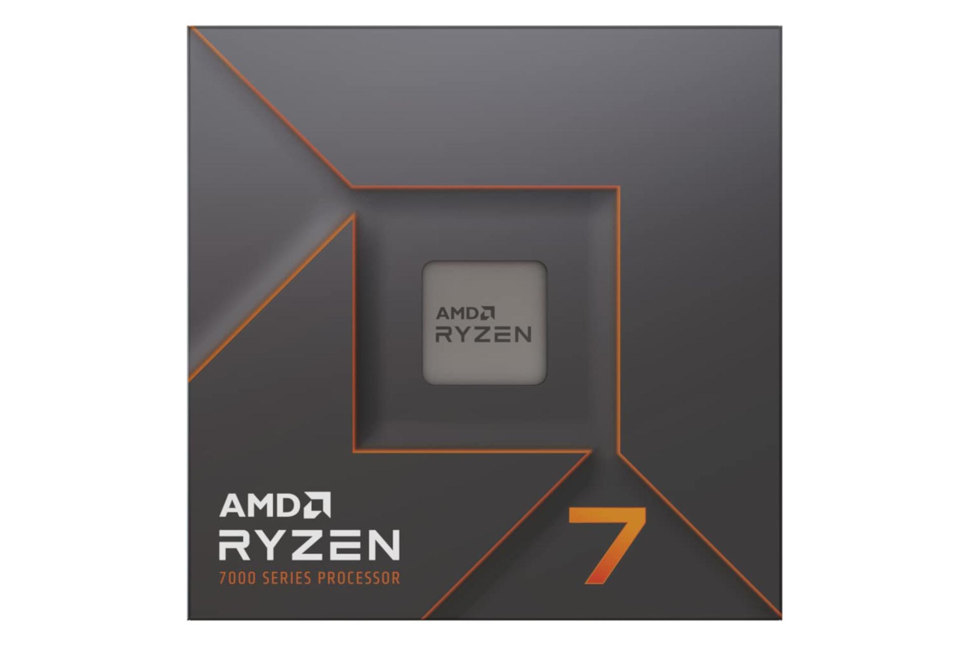 نمای روبرو پردازنده ای ام دی رایزن AMD Ryzen 7 7700X