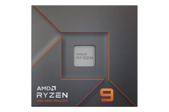 نمای روبرو جعبه پردازنده ای ام دی رایزن AMD Ryzen 9 7900X