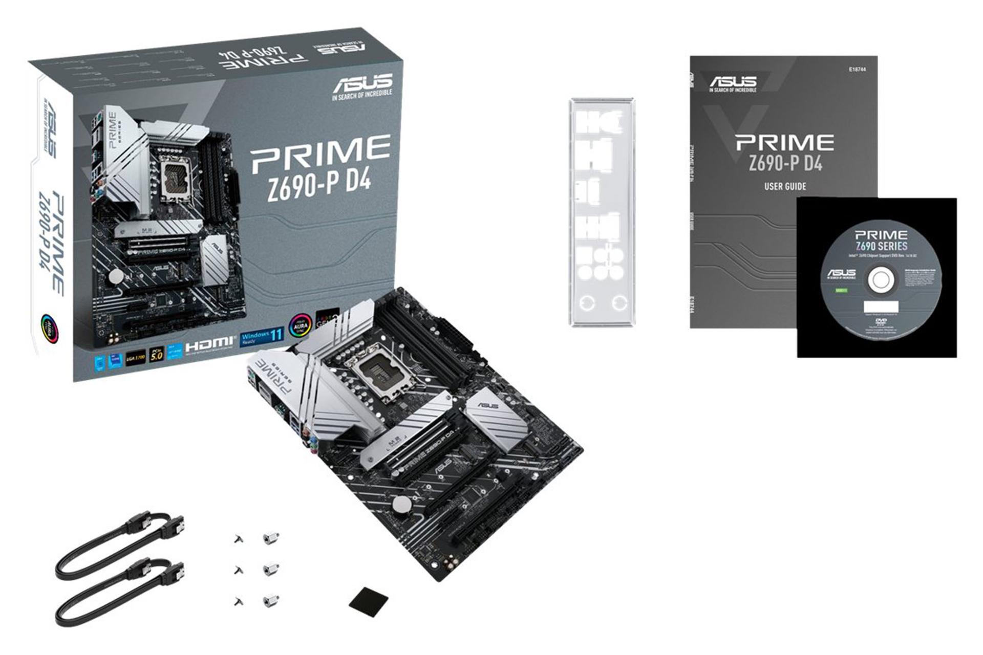 اقلام همراه مادربرد ایسوس ASUS PRIME Z690-P D4