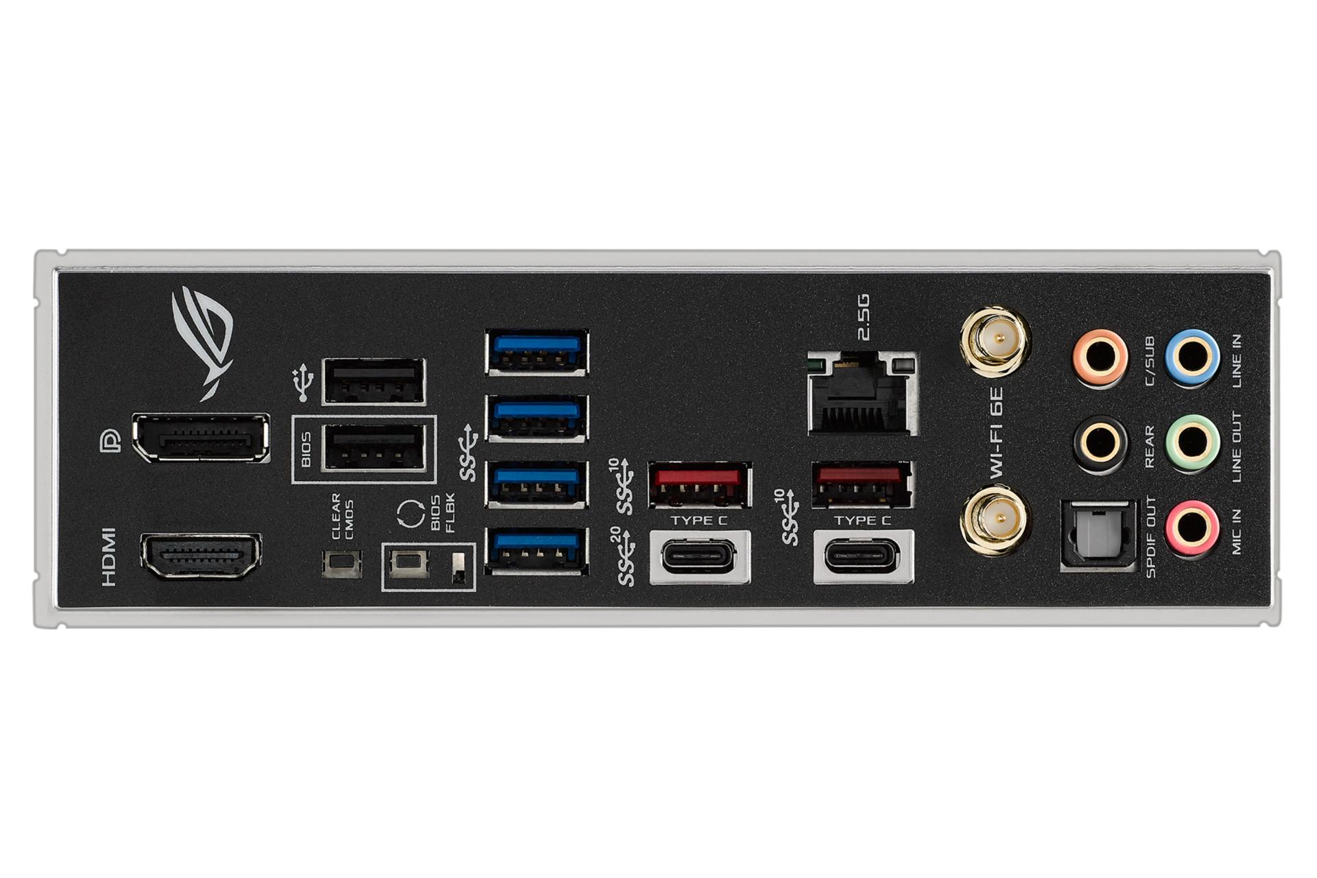 درگاه‌های مادربرد ایسوس ASUS ROG STRIX Z690-F GAMING WIFI