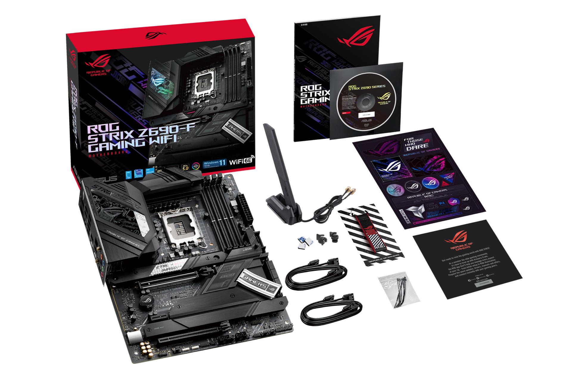 اقلام همراه مادربرد ایسوس ASUS ROG STRIX Z690-F GAMING WIFI