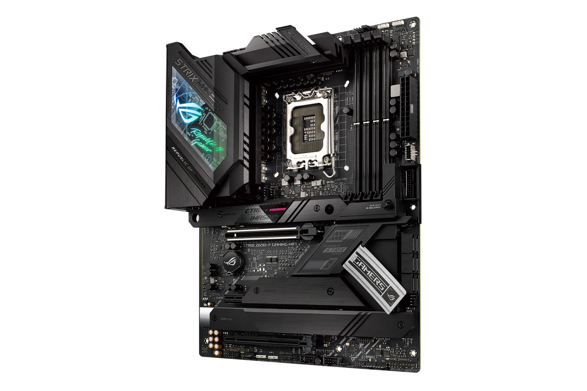 نمای کناری مادربرد ایسوس ASUS ROG STRIX Z690-F GAMING WIFI