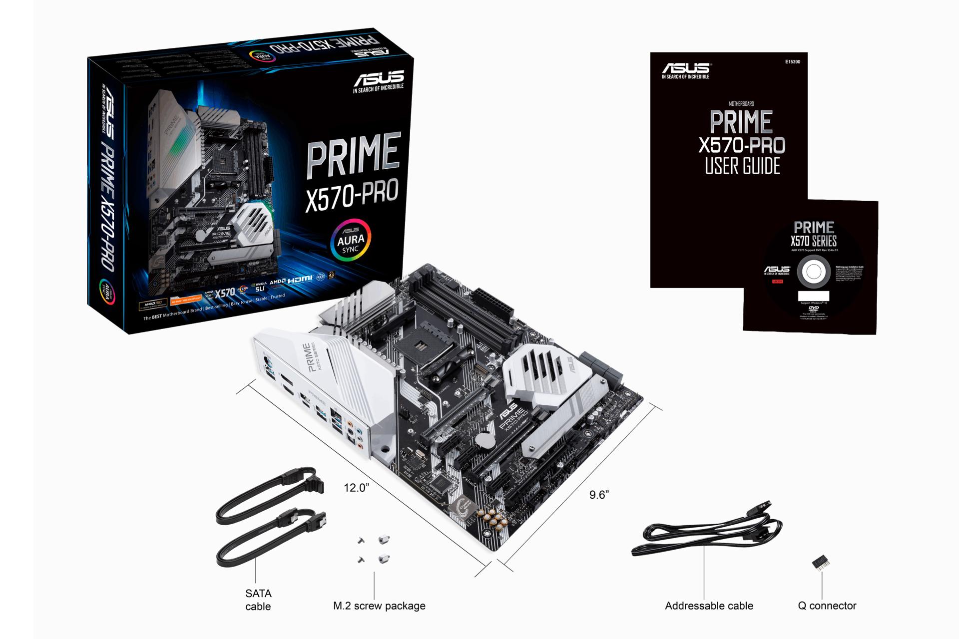 بسته‌بندی مادربرد ایسوس ASUS PRIME X570-PRO