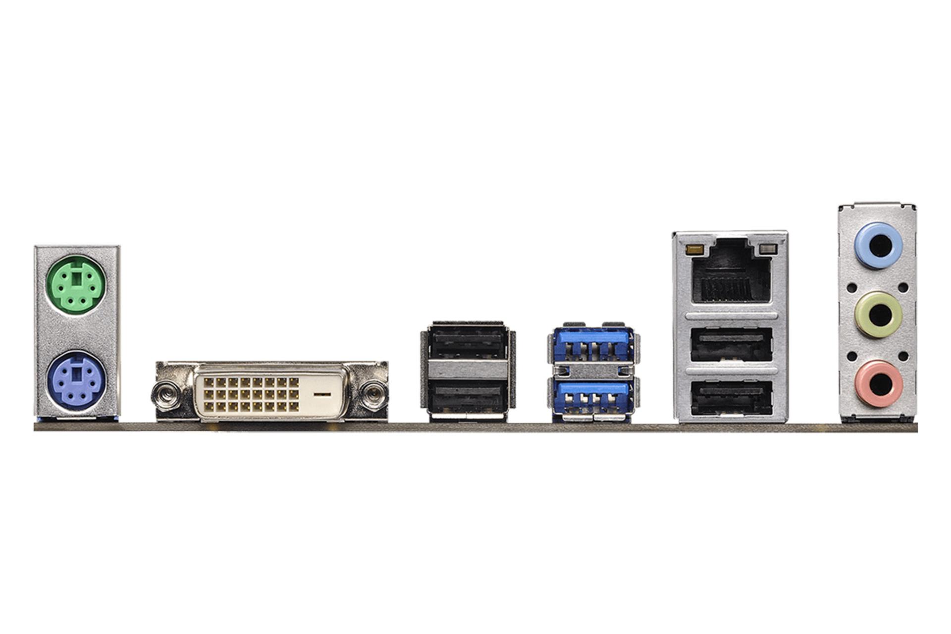 درگاه‌های مادربرد ازراک ASRock H110 Pro BTC Plus