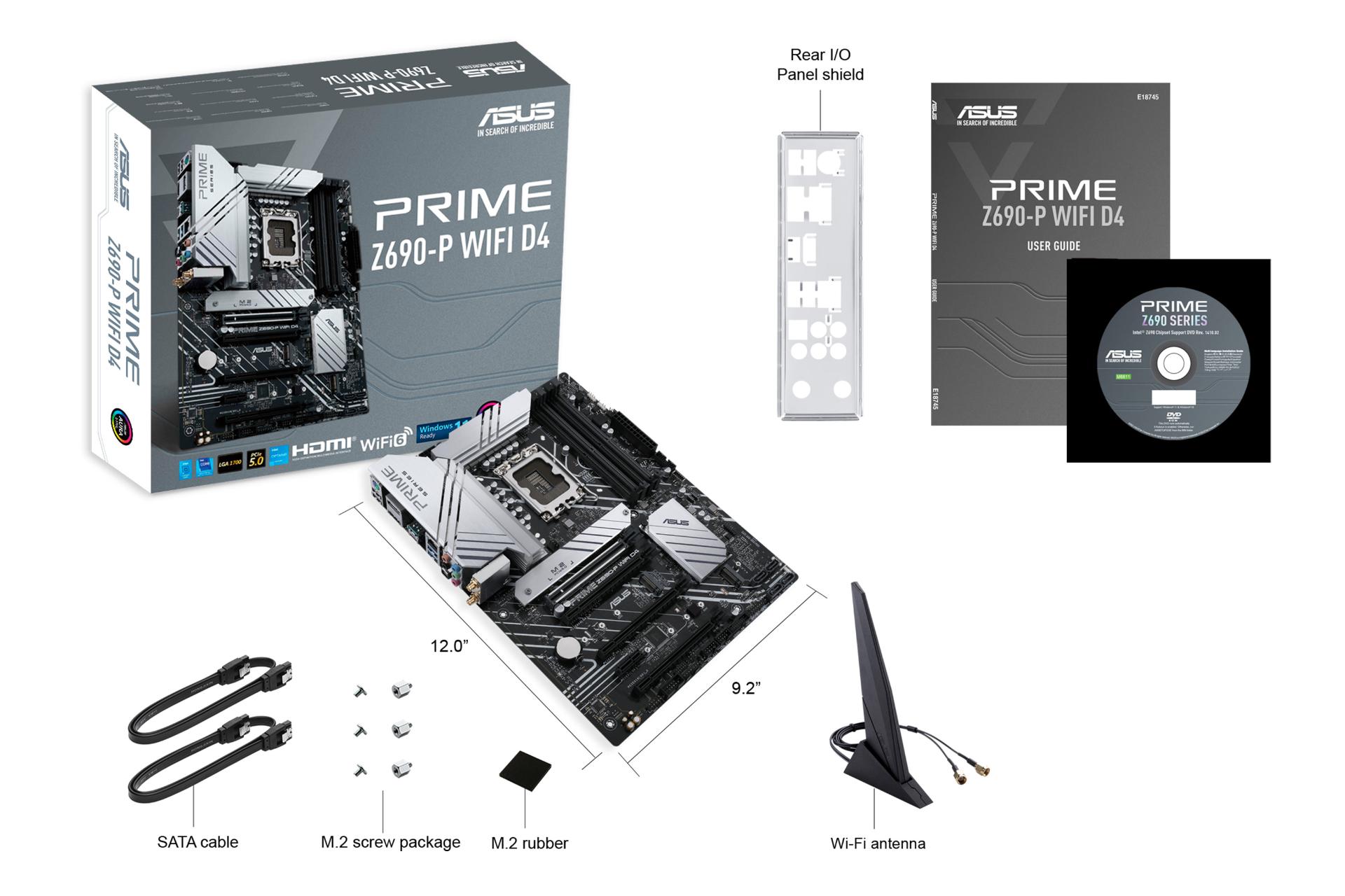 اقلام همراه مادربرد ایسوس ASUS PRIME Z690-P WIFI D4