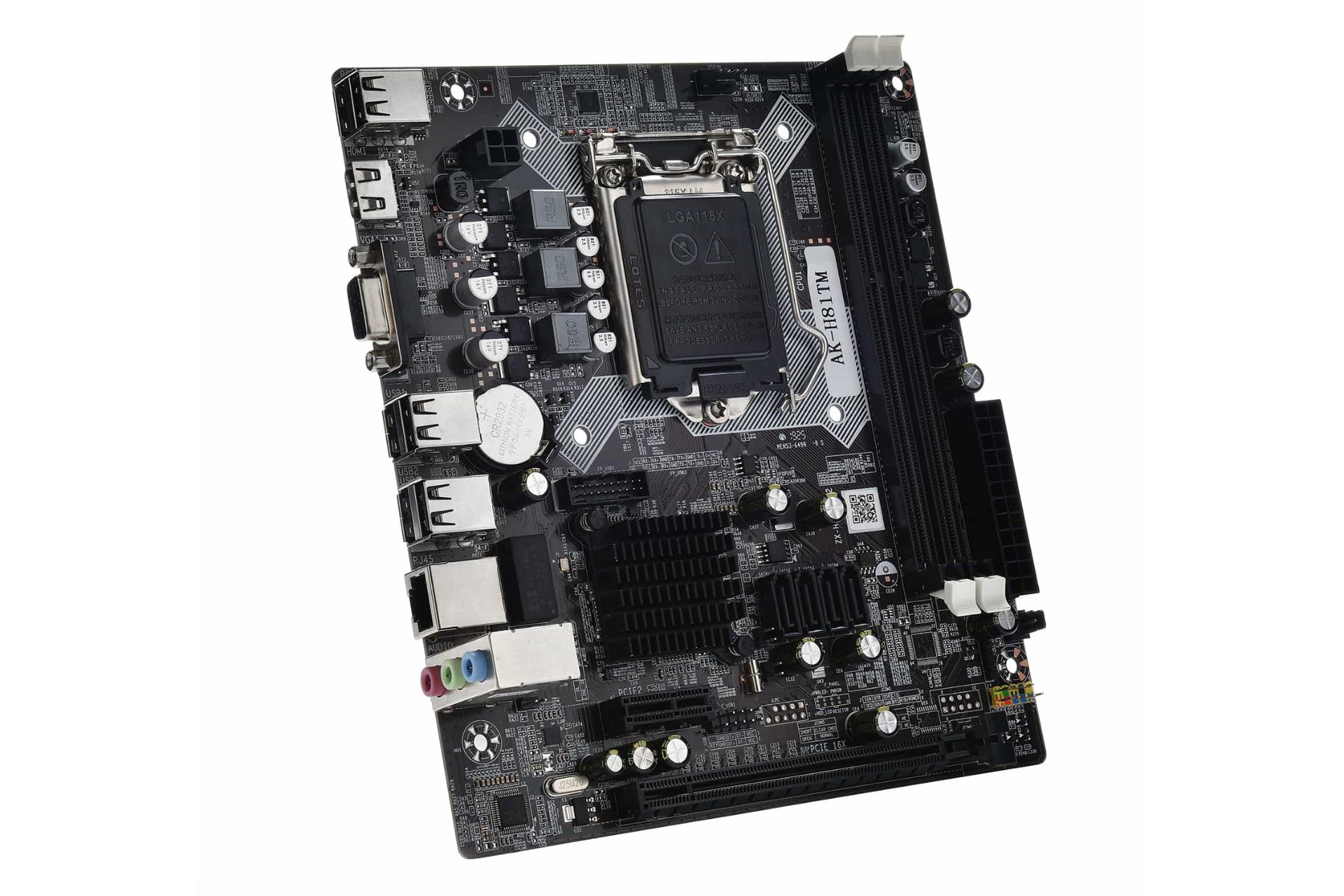 نمای کناری مادربرد آرکتک ARKTEK AK-H81M EL