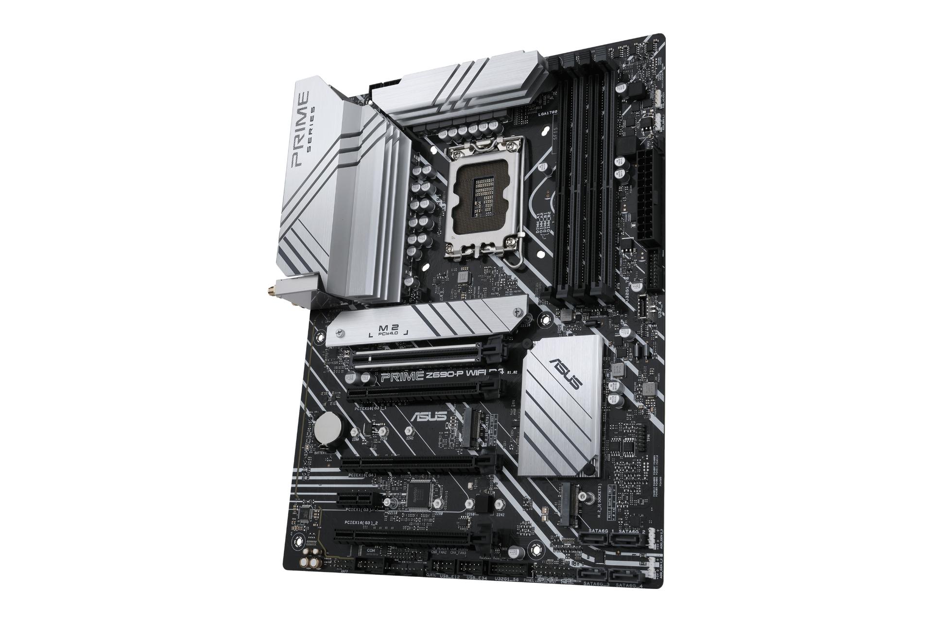 نمای کناری مادربرد ایسوس ASUS PRIME Z690-P WIFI D4