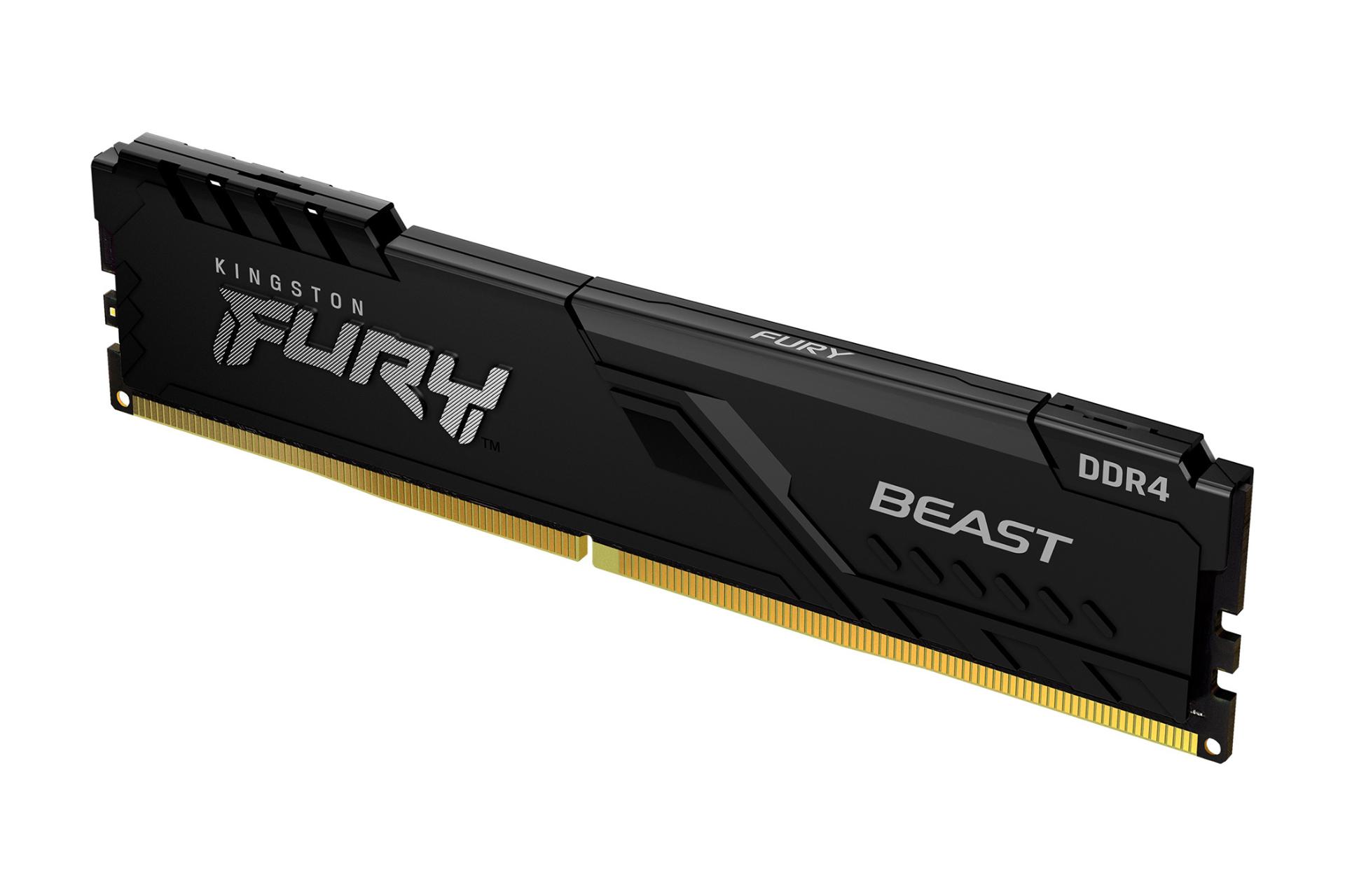 نمای کناری رم کینگستون Kingston Fury Beast 16GB DDR4-3200 CL16