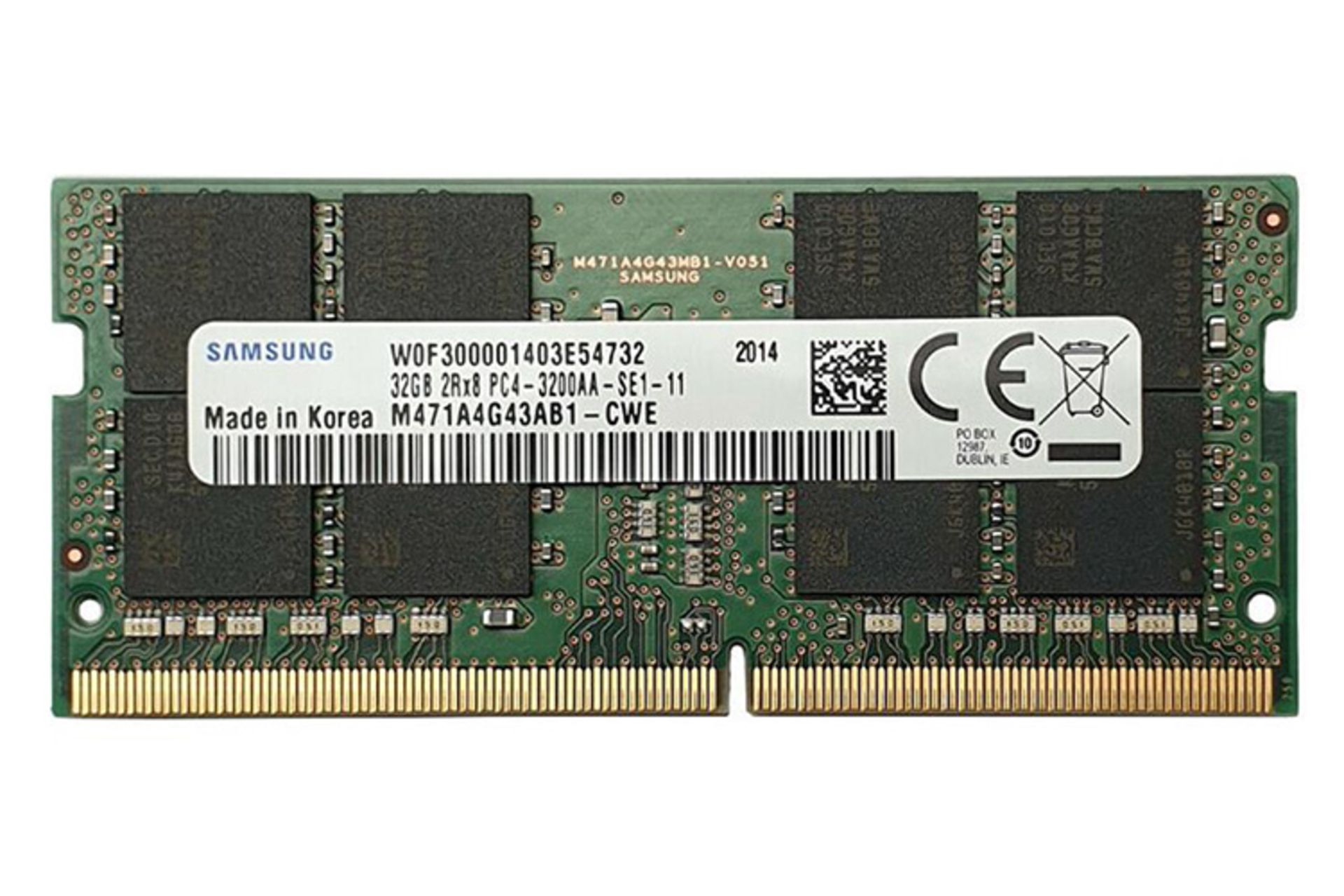 رم سامسونگ Samsung M471A4G43AB1-CWE 32GB DDR4-3200 CL22